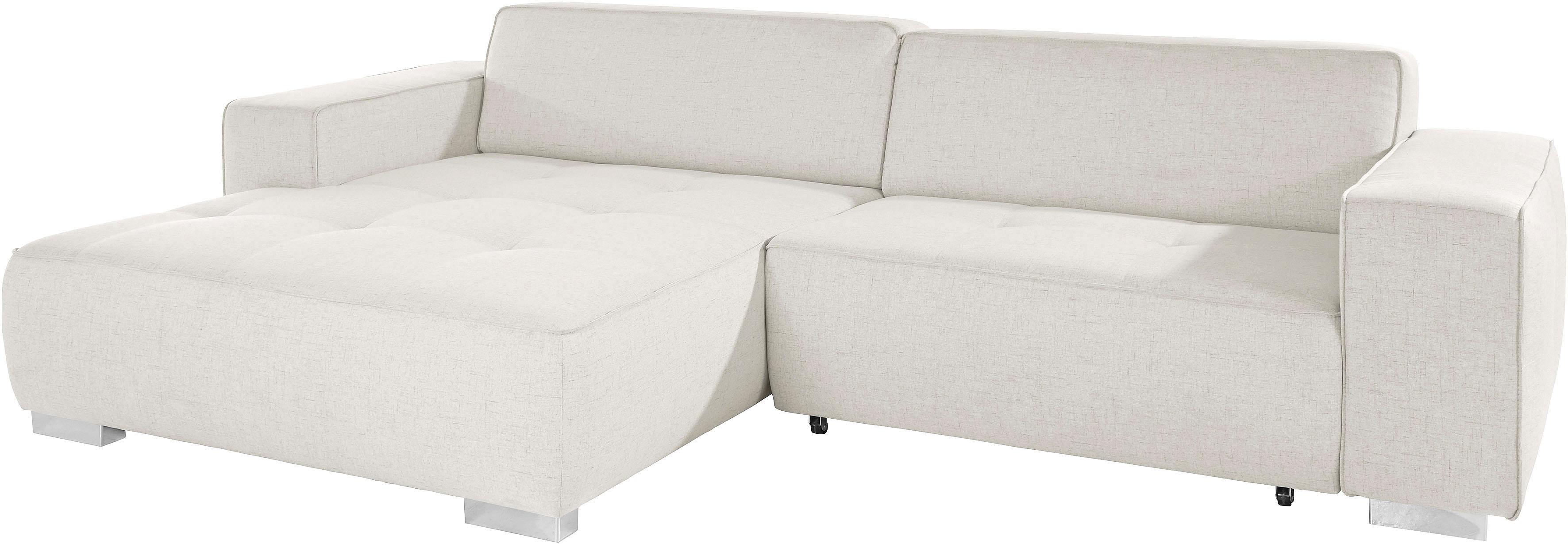 Thumbnail - Home affaire Ecksofa "Sapporo L-Form" wahlweise Bettfunktion oder Sitztiefenverstellung, Federkern