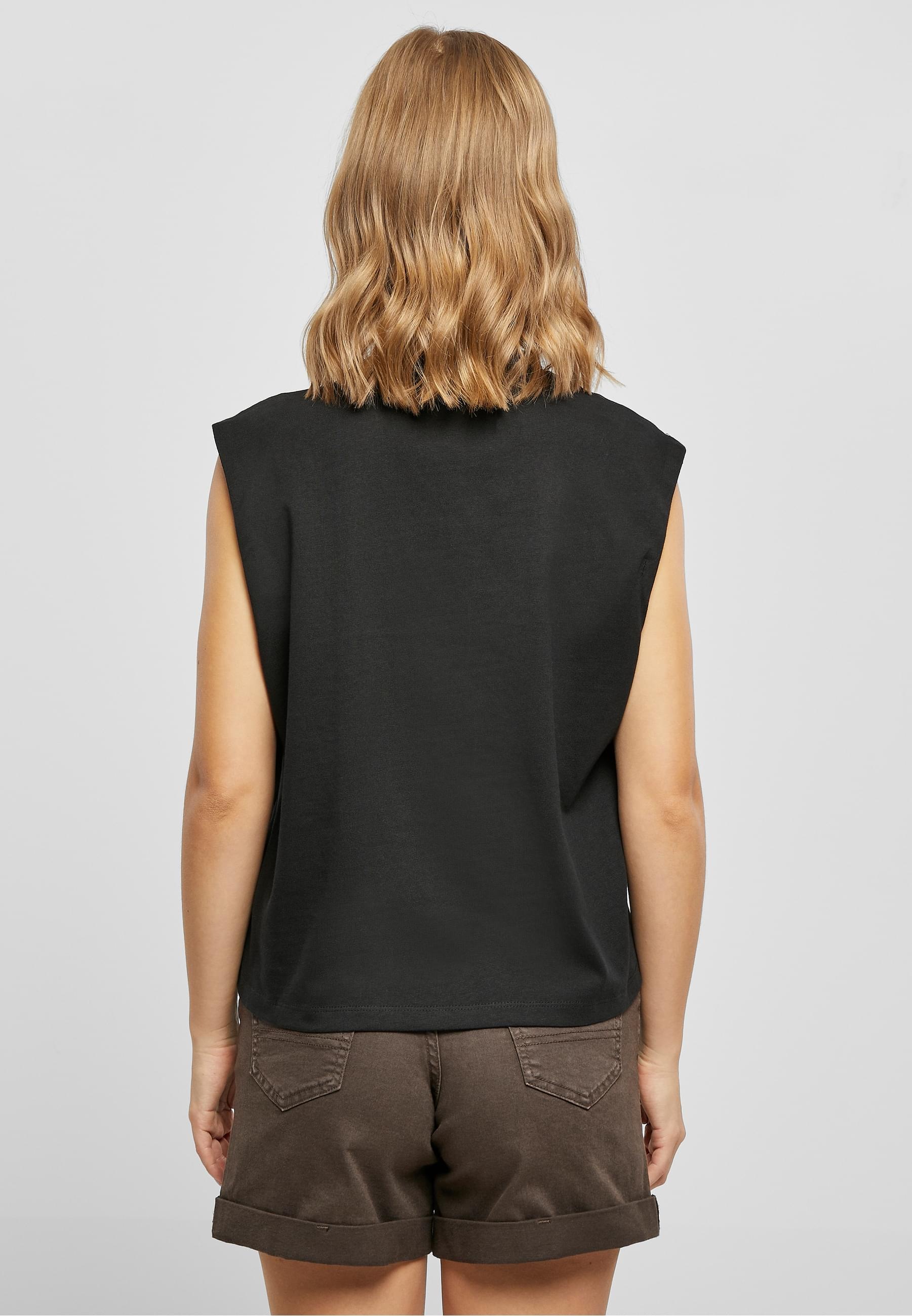 URBAN CLASSICS boxy Shirt »Urban Classics Damen Ladies Organic Heavy Pleated Shoulder Top«