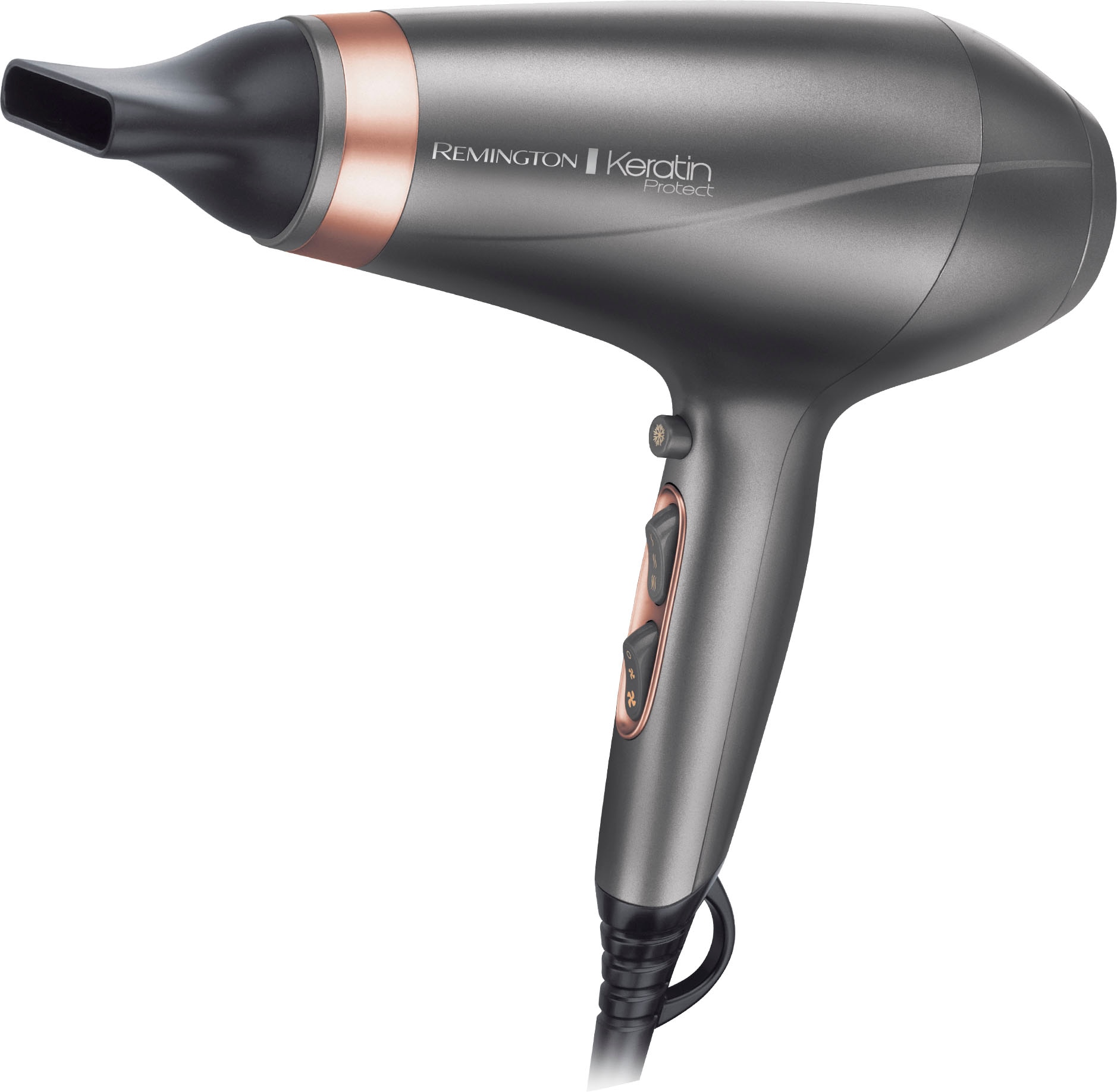 Remington Haartrockner »AC8820 E51 Keratin Protect Dryer«, 2200 W, 3 Aufsätze, Ionenpflege, inkl. 2 Stylingdüsen & Diffusor