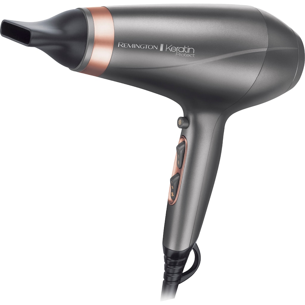 Remington Haartrockner »AC8820 E51 Keratin Protect Dryer«, 2200 W, 3 Aufsätze, Ionenpflege, inkl. 2 Stylingdüsen & Diffusor