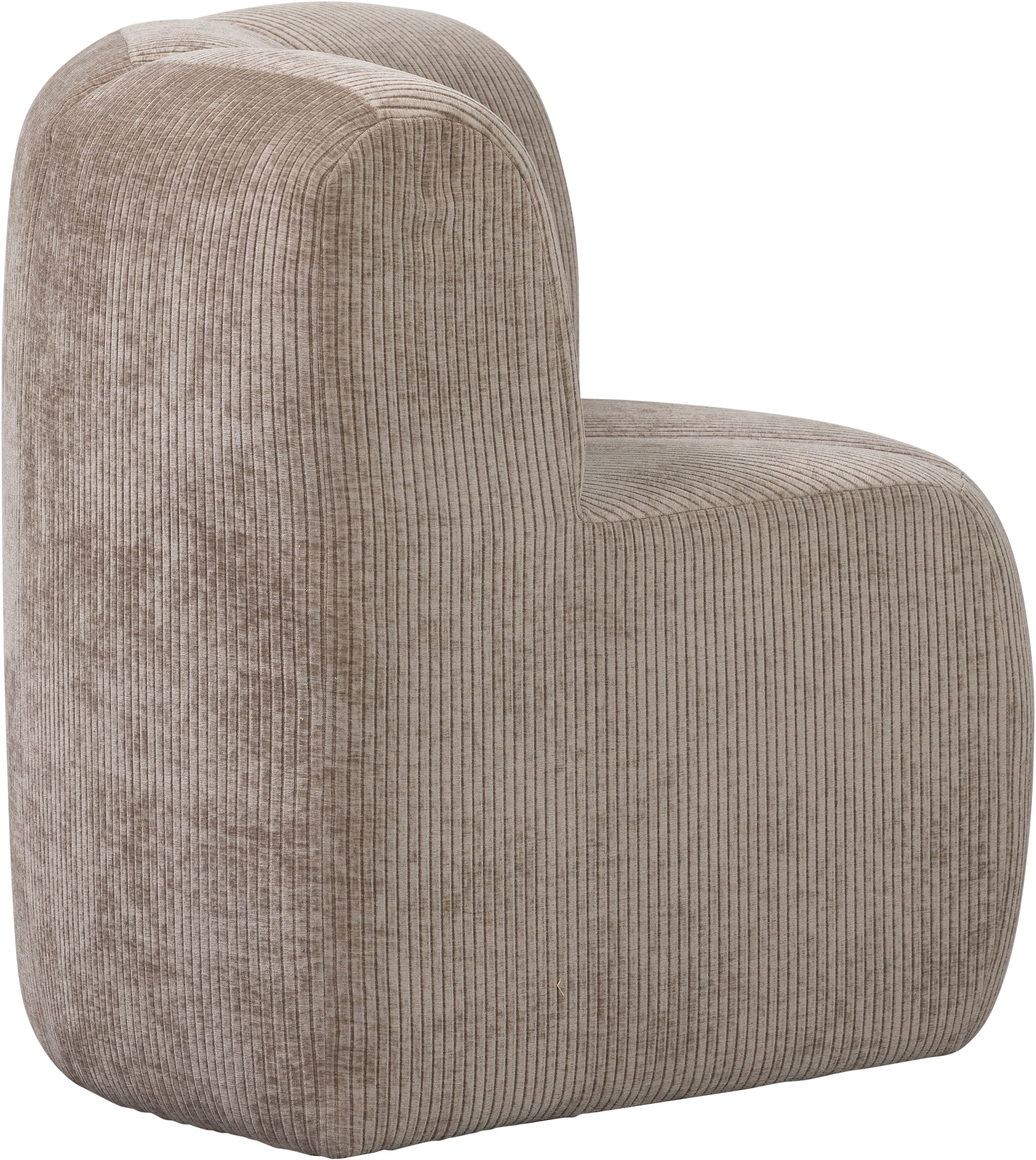 WOOOD Sofa-Eckelement »Mojo mit Rückenlehne und Jacquard-Rippenbezug B 83 x T 83 x H 83 cm« Ausgezeichnete Verschleißfestigkeit, Tragkraft 120 kg, kombinierbar