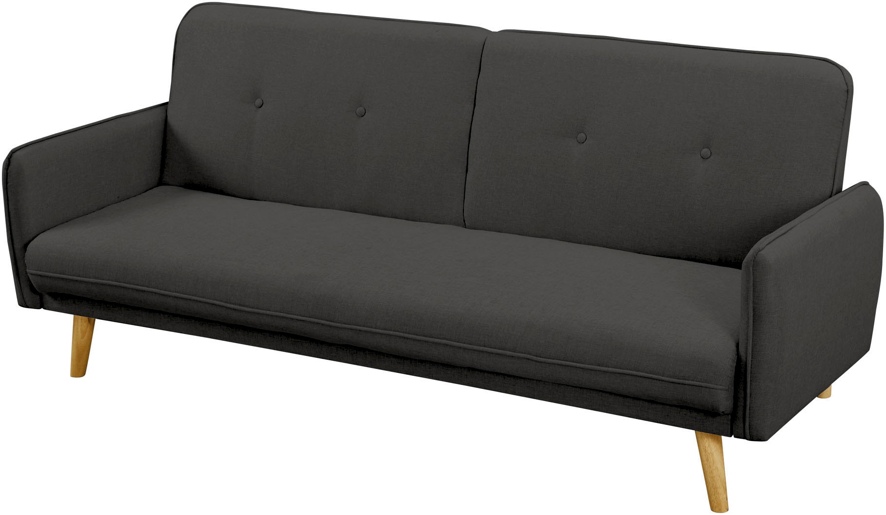 SalesFever Schlafsofa "Linköping, 3-Stizer, Sofa", mit Knopfheftung im Rück günstig online kaufen