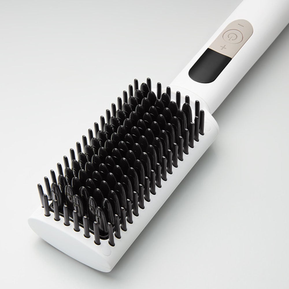 Medion® Glätteisen »Haarglättbürste HB1 (MD19859)«, Keramik-Turmalin, Keramik/Turmalin beschichtete Borsten, Ionen-Technologie