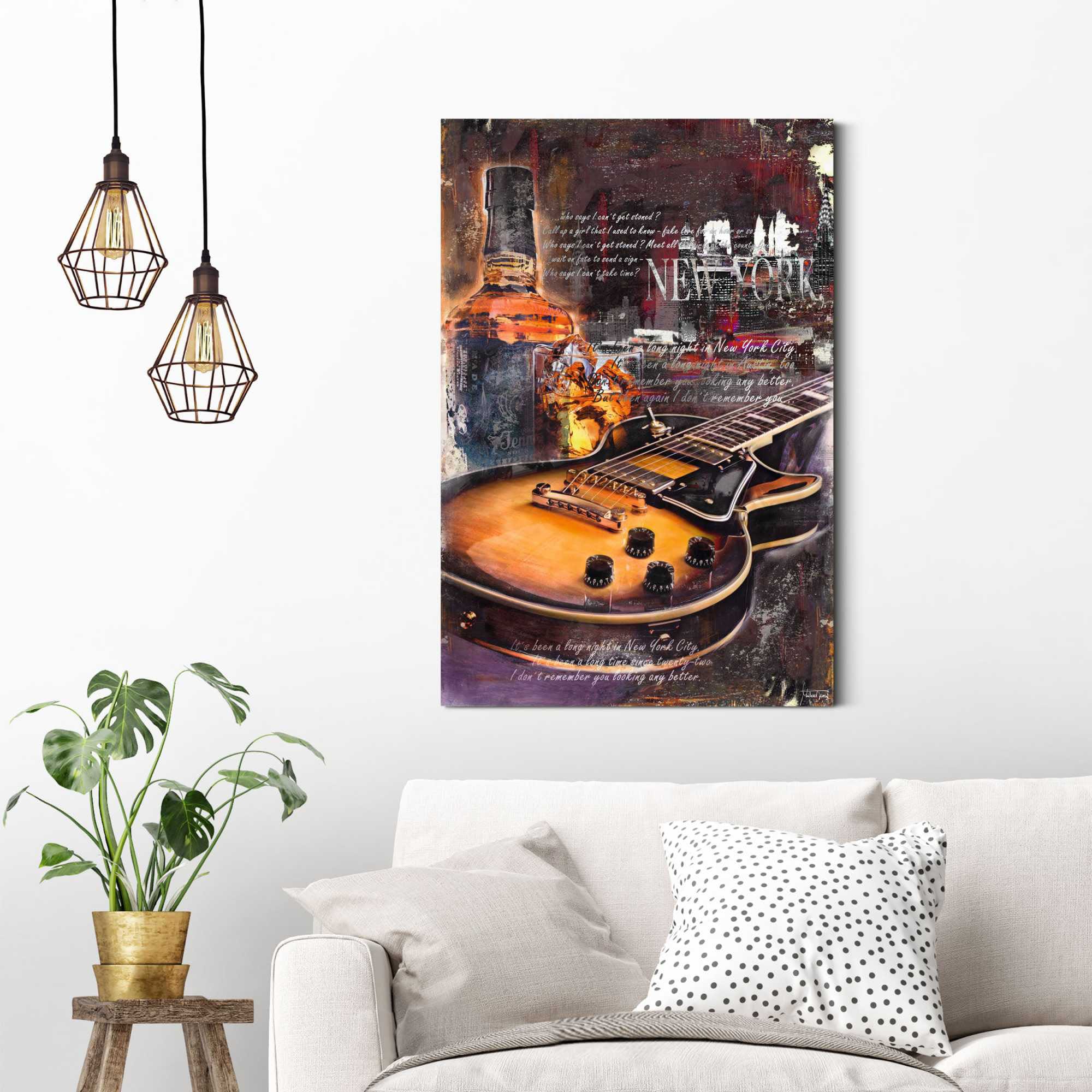 Reinders Deco-Panel "Gitarre & Whiskey", 60/90 cm