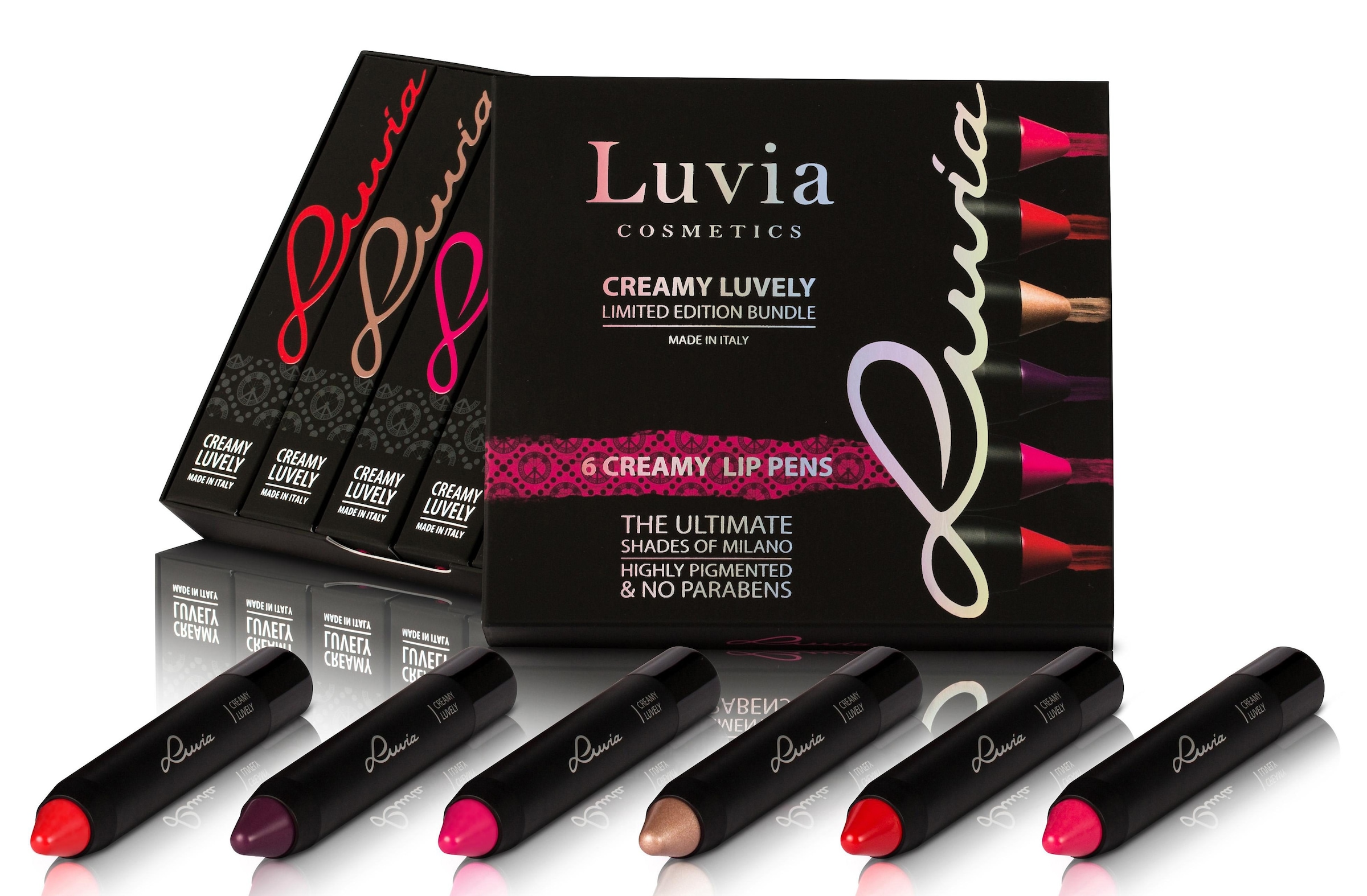 Luvia Cosmetics Lippenstift-Set »Creamy Luvely«, (6 tlg.) bestellen | BAUR