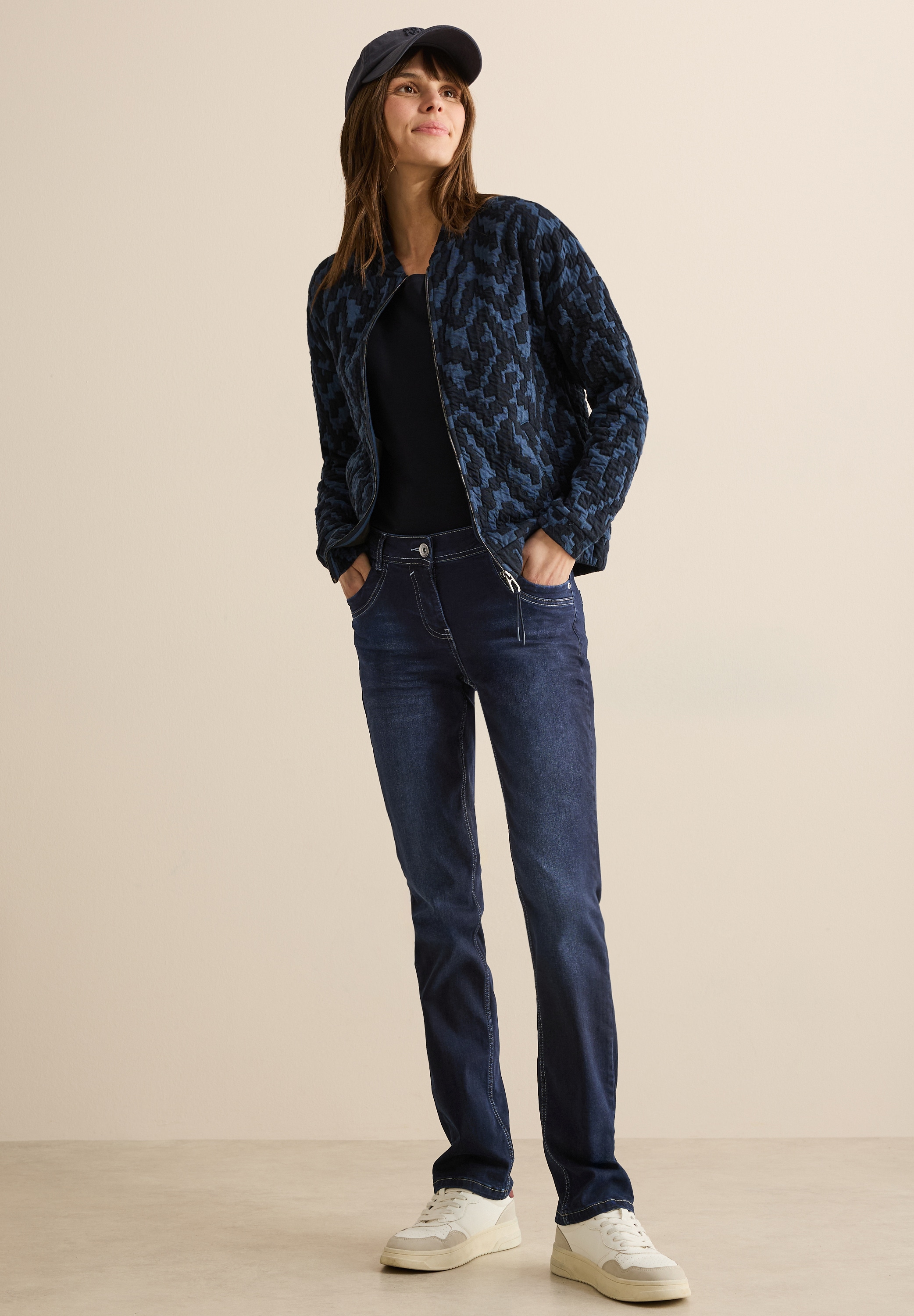 Cecil Straight-Jeans, Middle Waist