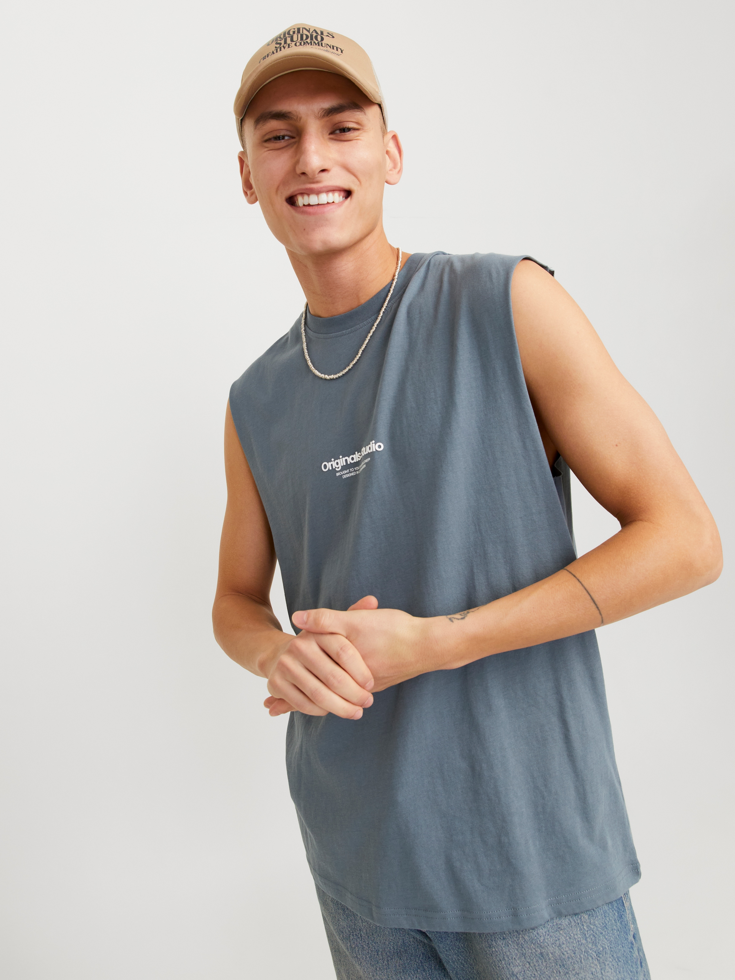 Jack & Jones Kurzarmshirt »JORVESTERBRO SLEEVELESS TEE SN«