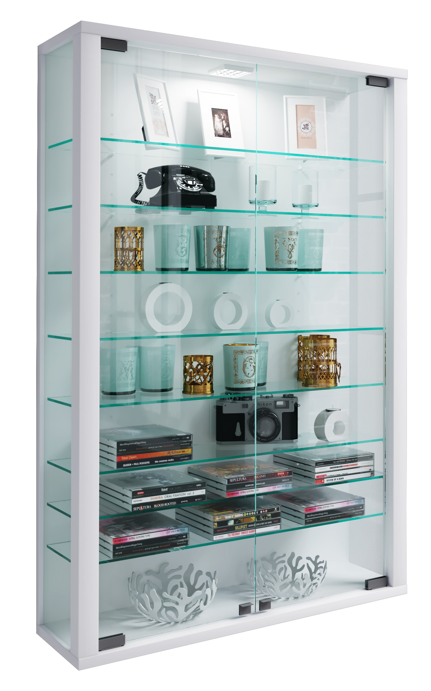 VCM Wandregal "Wandvitrine Hängevitrine Glasvitrine Vitrosa Mini" 1 Stk. tl günstig online kaufen