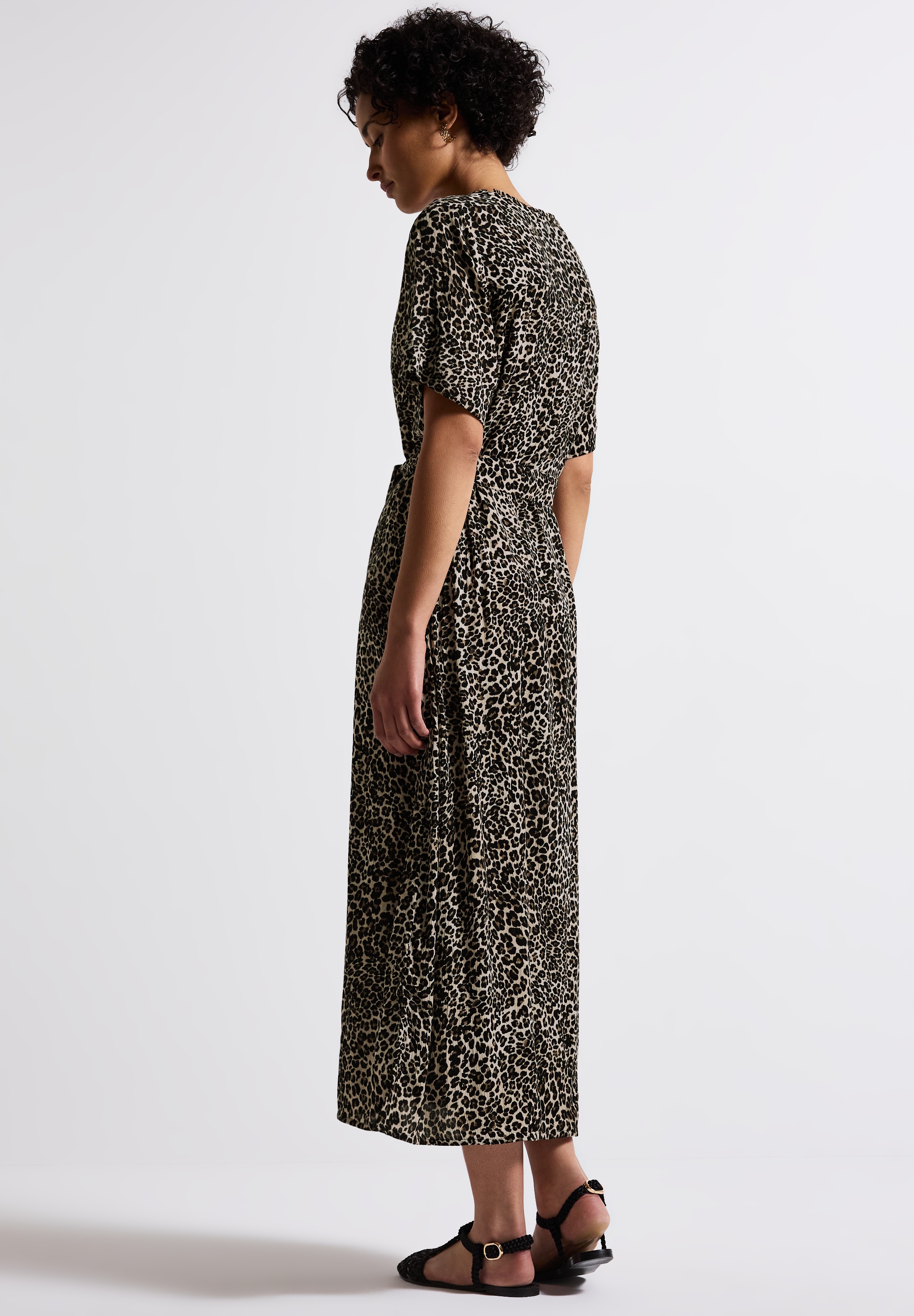 STREET ONE Maxikleid, mit Animal Print-Mix günstig online kaufen