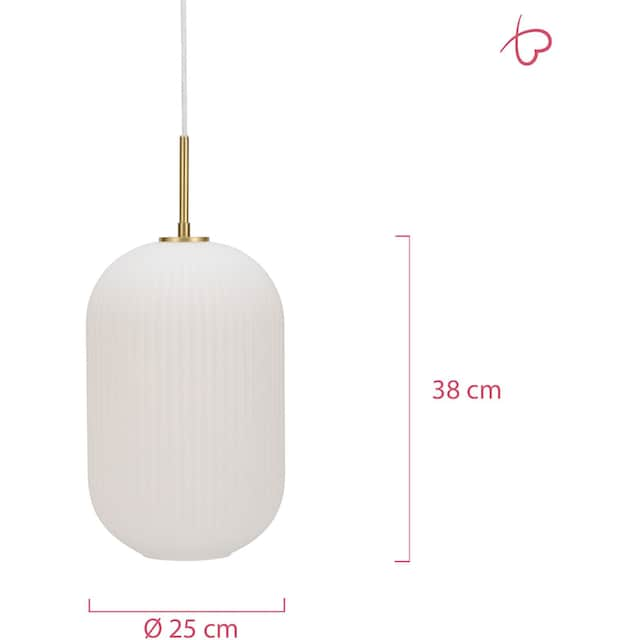 Pauleen Pendelleuchte »Splendid Delight max20W Weiß/Gold 230V Glas/Metall«,  1 flammig-flammig, E27 | BAUR