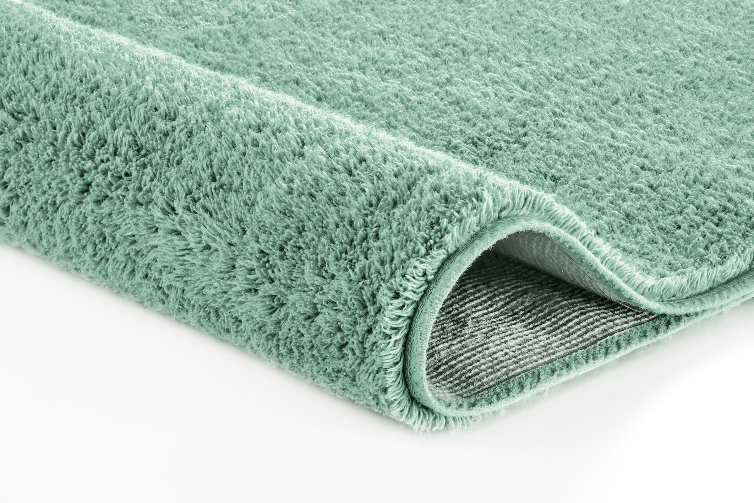Kleine Wolke Badematte »Vita«, rutschhemmend beschichtet, fußbodenheizungsgeeignet, Badteppich, Uni Farben, mit Schlaufe