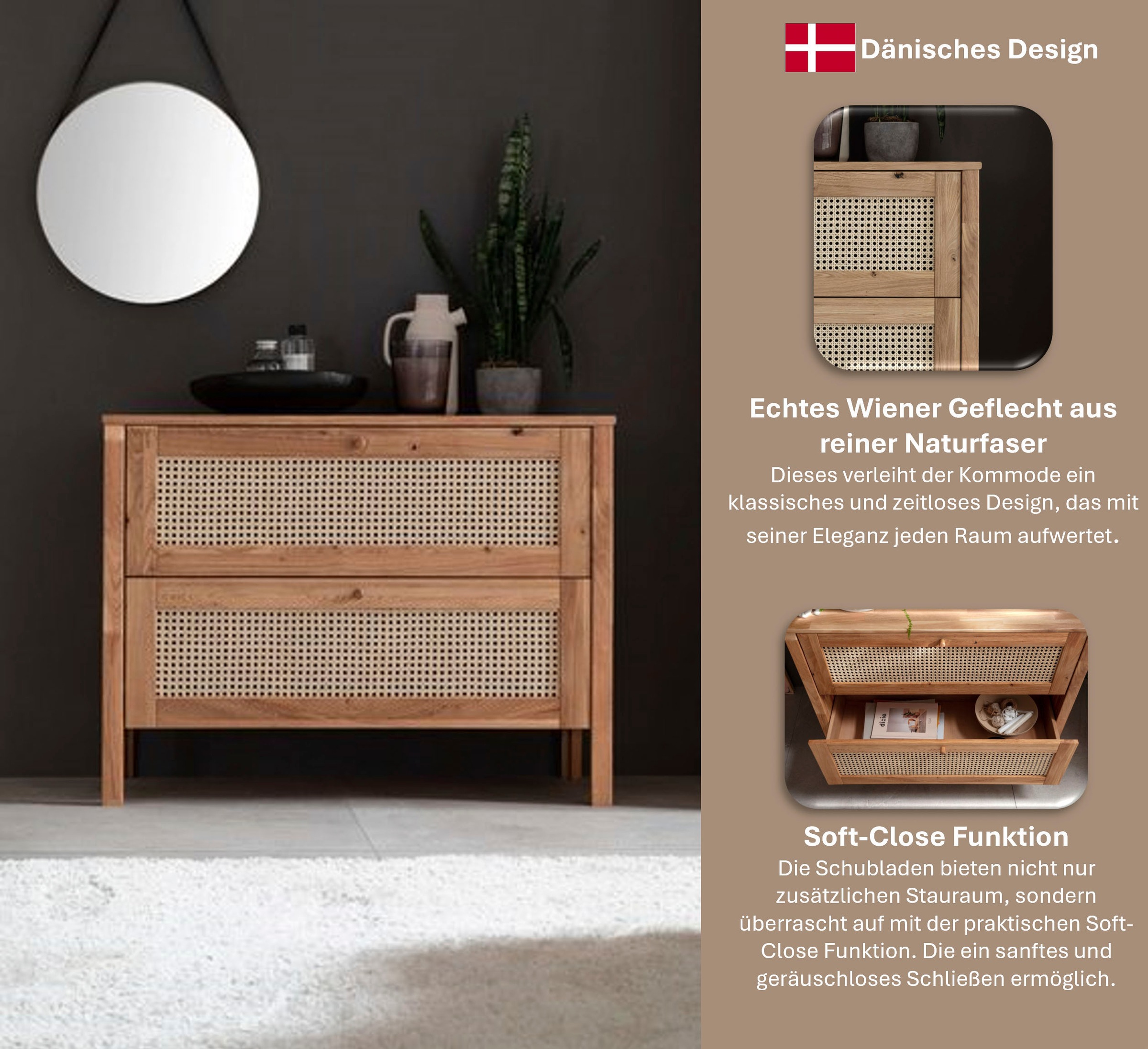 Home affaire Nachtkonsole "Hällevik Nachtkonsole, Nachtkommode,", (1 St.), günstig online kaufen