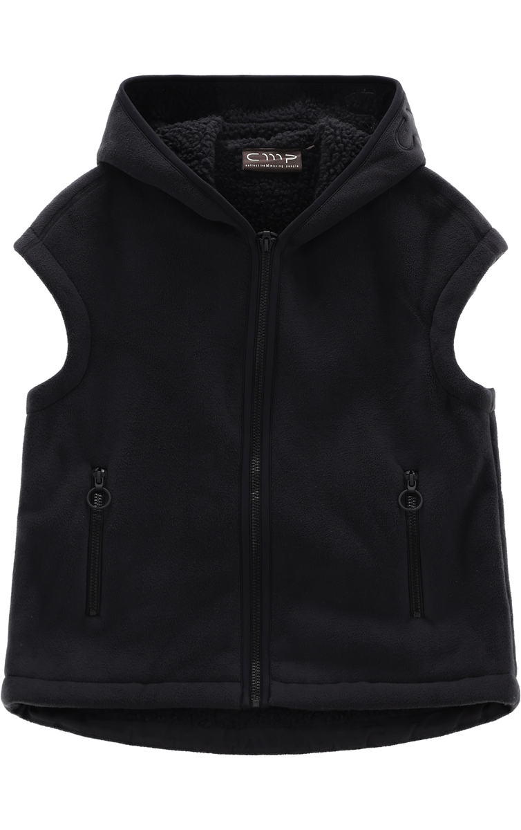 CMP "WOMAN VEST FIX HOOD" mit Kapuze, sportlicher Stil, aus Polyester
