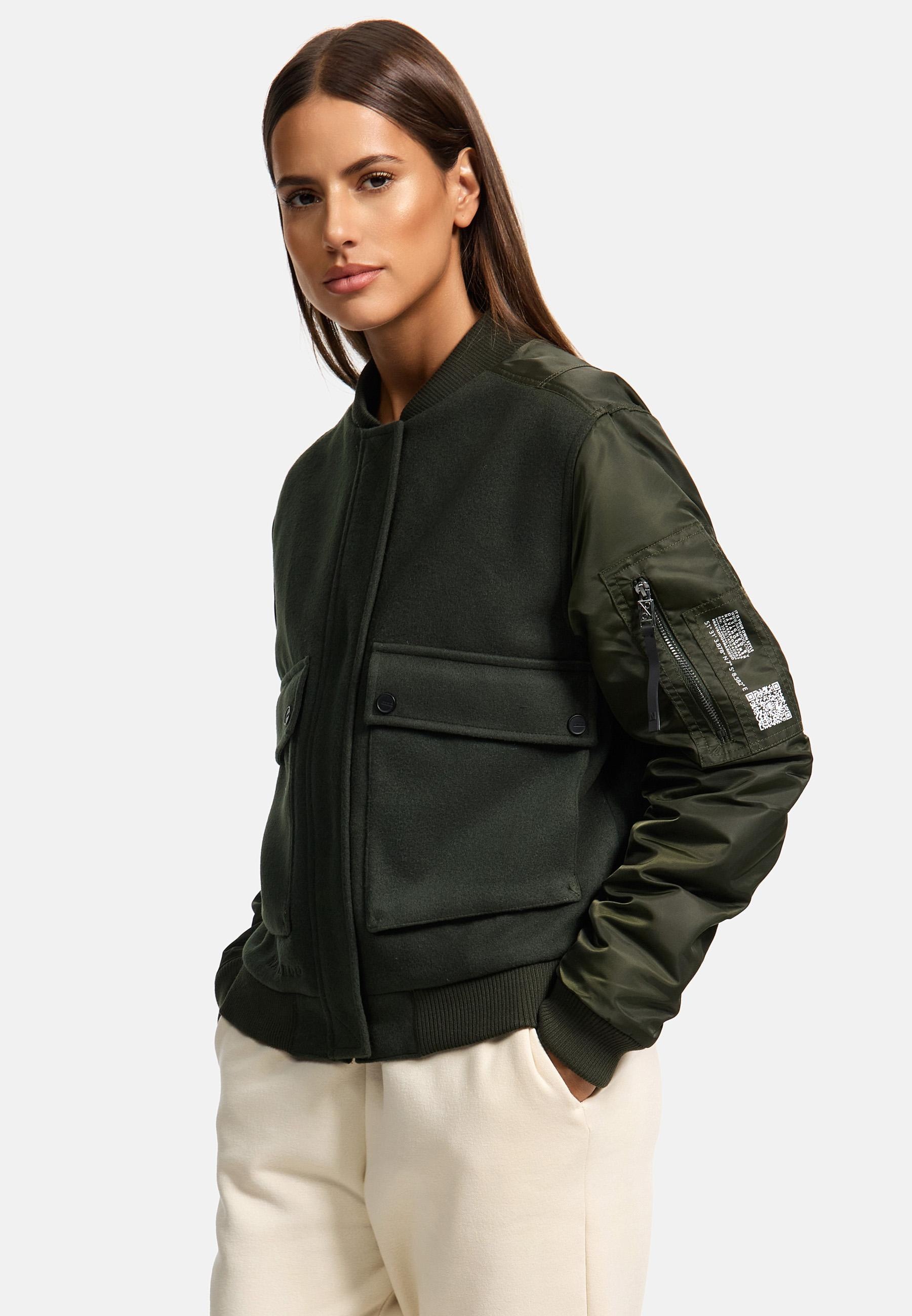 Navahoo Bomberjacke »Willstehaben 14«, ohne Kapuze, angesagte Collegejacke mit Ärmeltasche