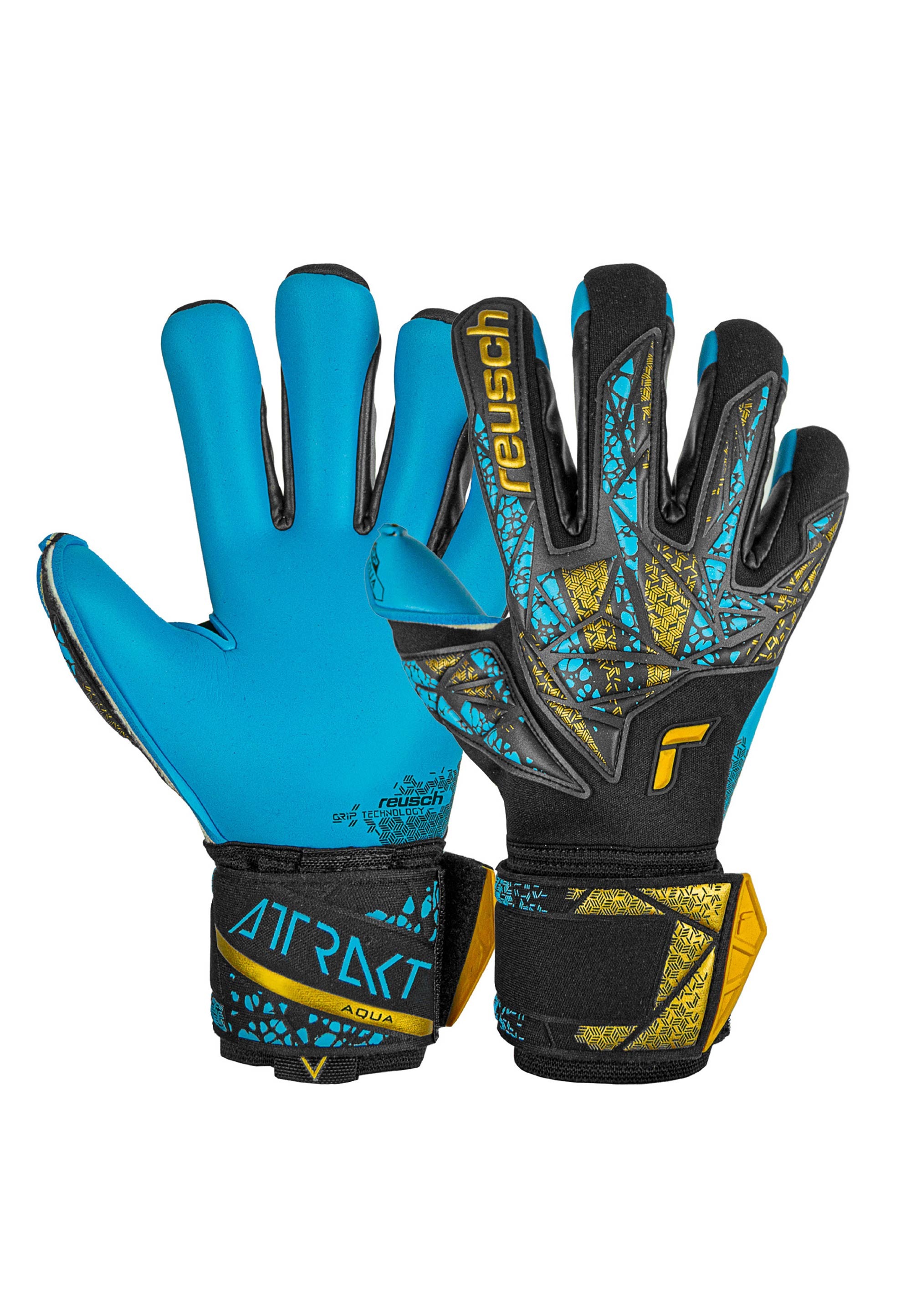 Reusch Torwarthandschuhe »Attrakt Aqua Finger Support«, mit Evolution Negative Cut