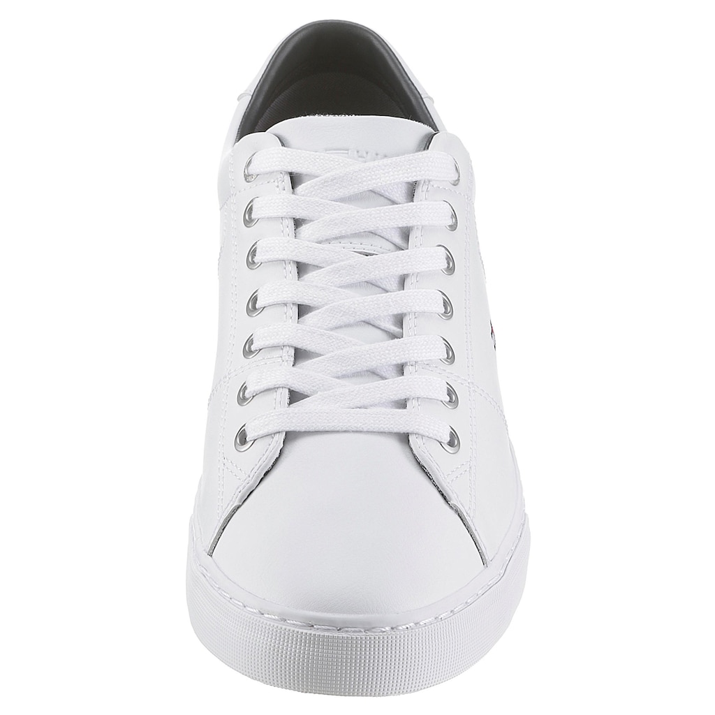 Tommy Hilfiger Sneaker »ESSENTIAL LEATHER SNEAKER«, Freizeitschuh, Halbschuh, Schnürschuh