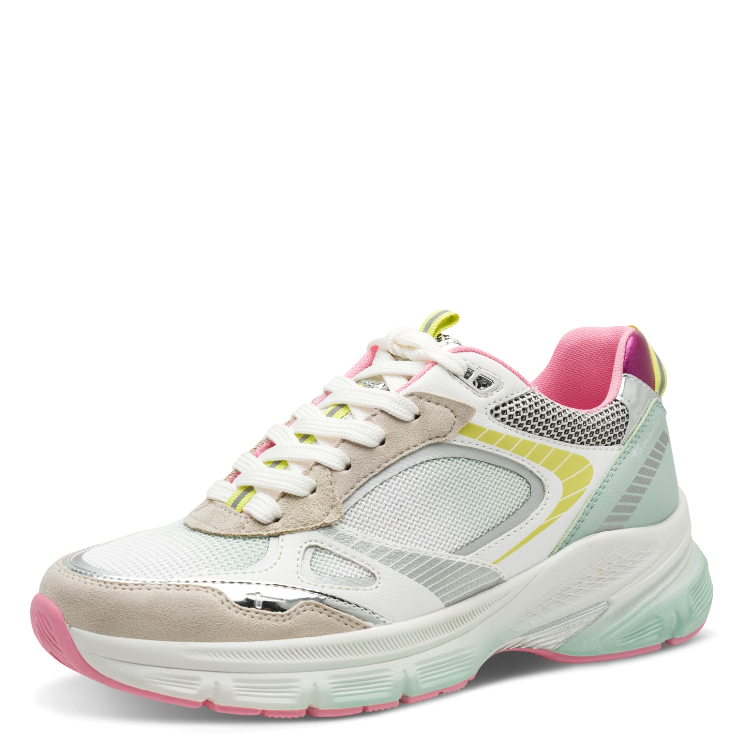 Tamaris Plateausneaker, Freizeitschuh, Halbschuh, Schnürschuh in farbenfroh günstig online kaufen