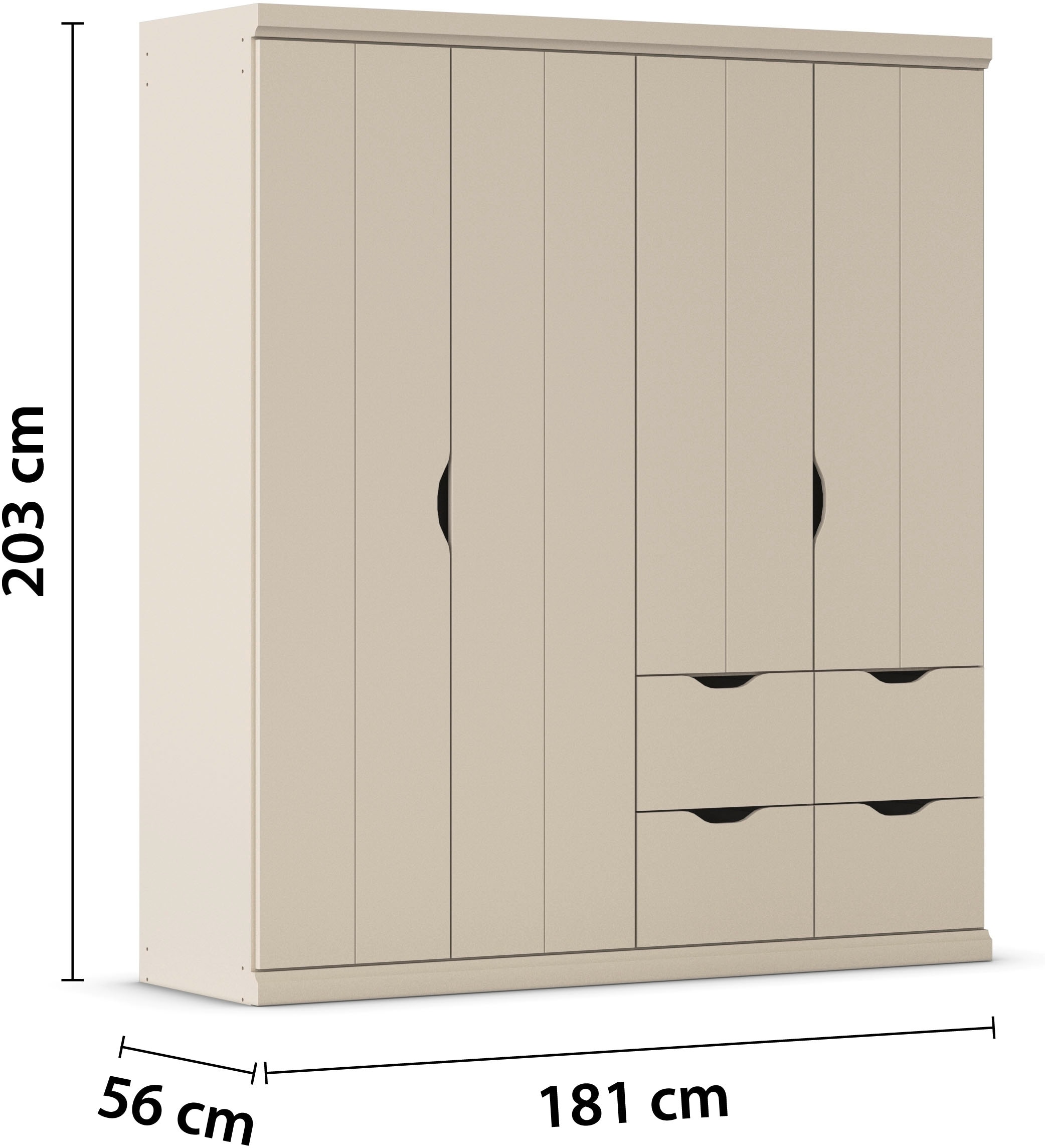 rauch Kleiderschrank »Marlene«, (in 3 verschiedenen Ausstattungen BASIC/CLASSIC/PREMIUM), in 3 Breiten 91/136/181 cm im Landhaus-Stil MADE IN GERMANY