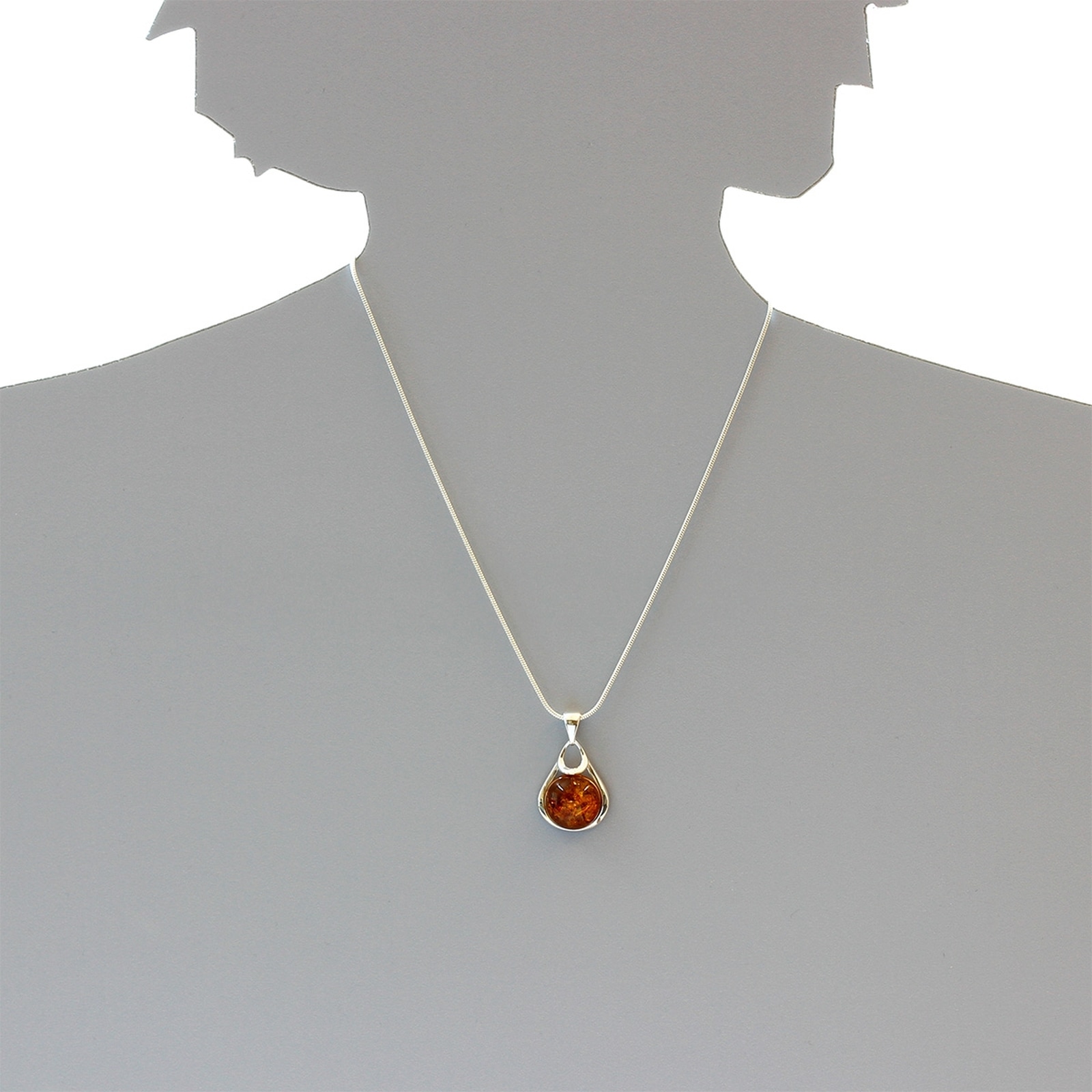 OSTSEE-SCHMUCK Kettenanhänger »- Lina - Silber 925/000 - Bernstein«