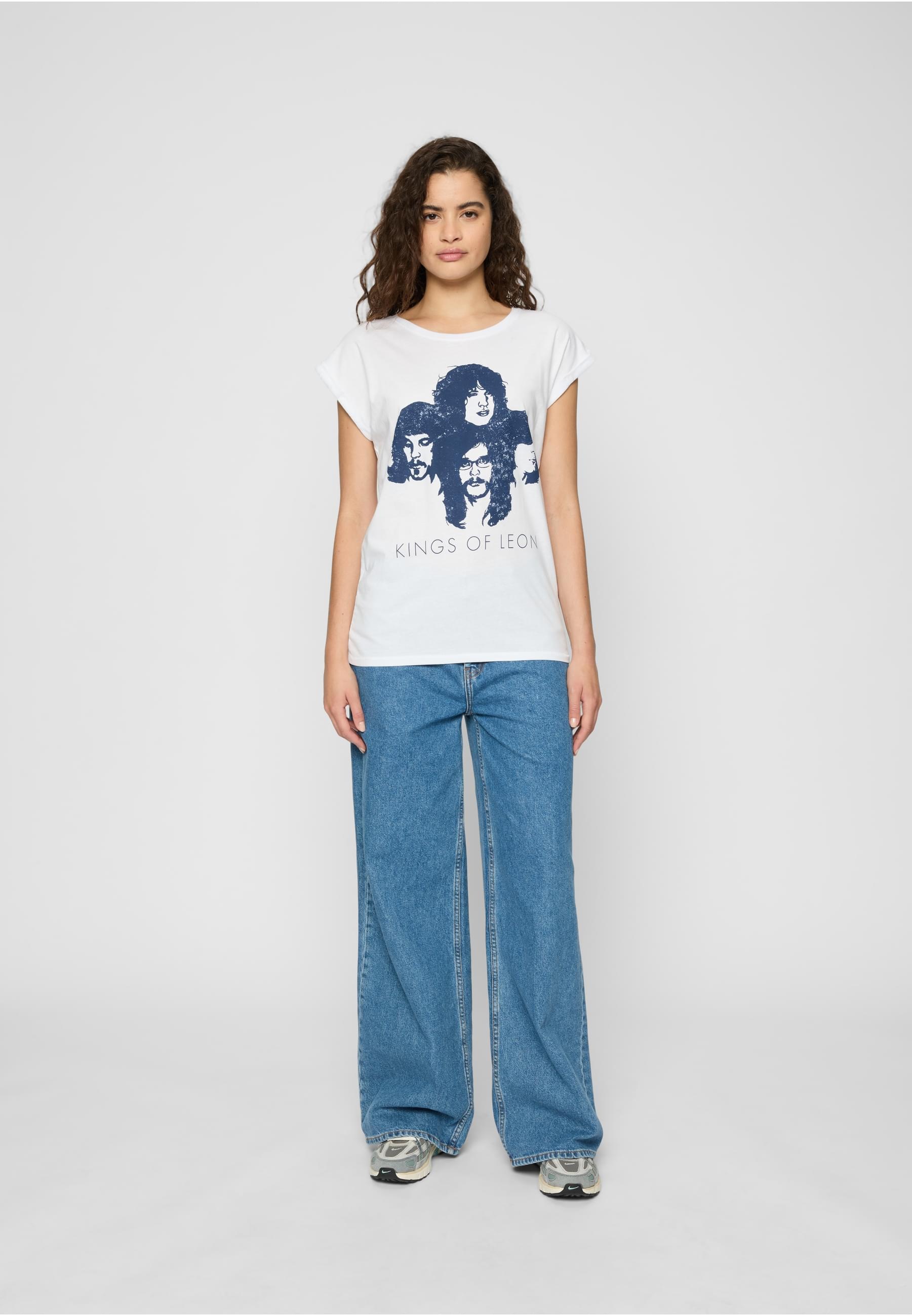 Merchcode T-Shirt »Merchcode Damen Ladies Kings of Leon Silhouette Tee«, (1 tlg.)