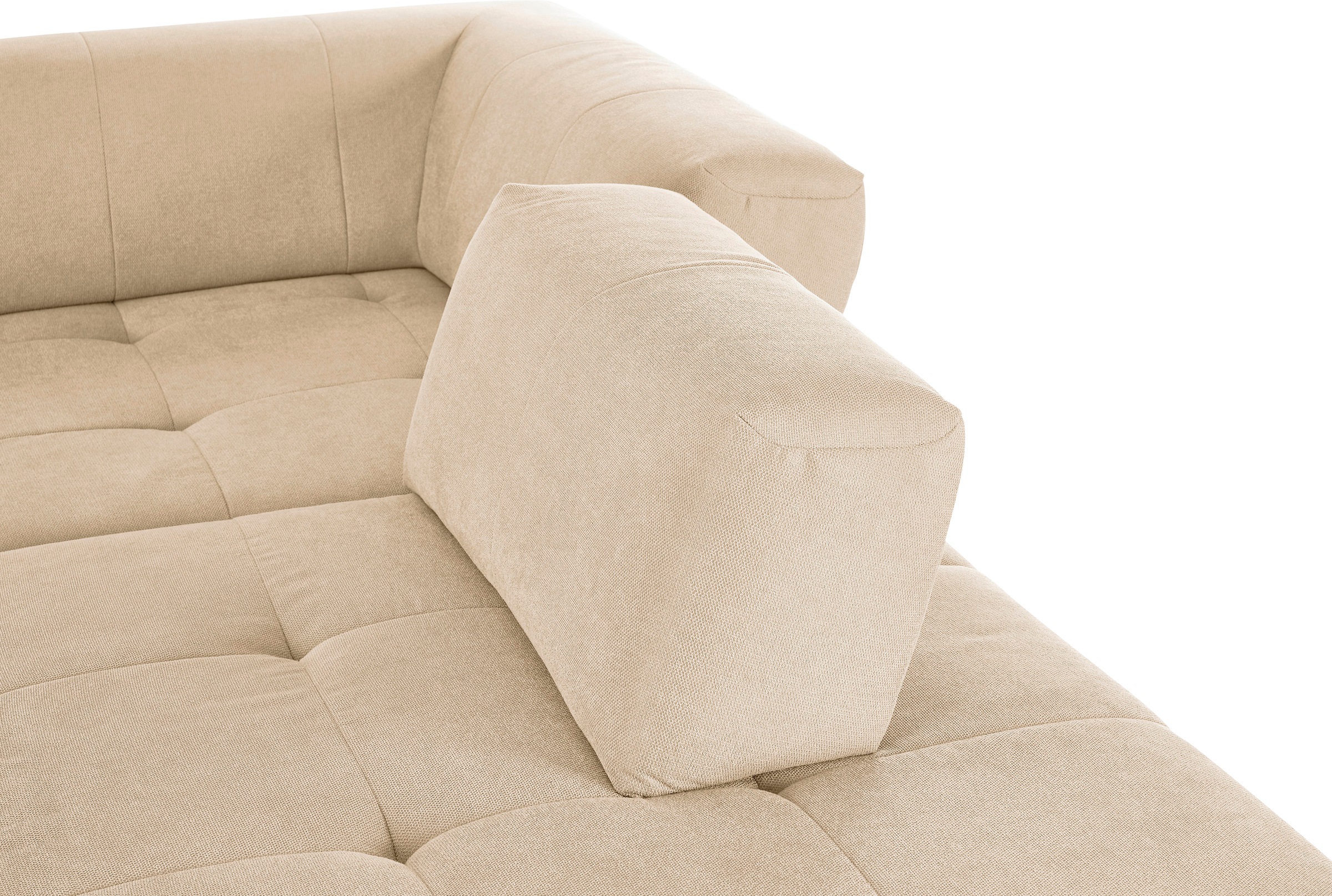 3C Candy Ecksofa »Yoshy Komfortsofa, bequem und modern, hochwertige Verarbeitungsdetails«, Zwei verschiedene Sitztiefen durch verstellbare Rückenlehne, L-Form