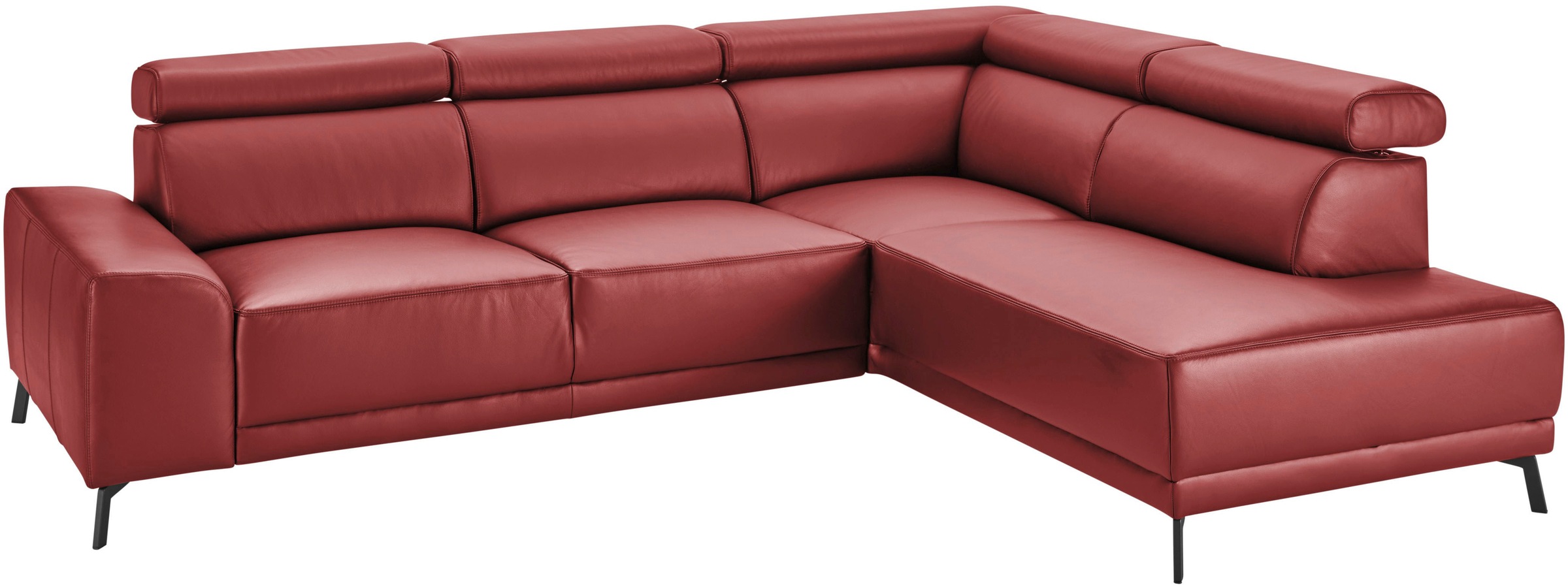 3C Candy Ecksofa »Greve modern und bequem, inkl. manueller Kopfteilverstellung, L-Form«, wahlweise mit motorischem Sitzvorzug