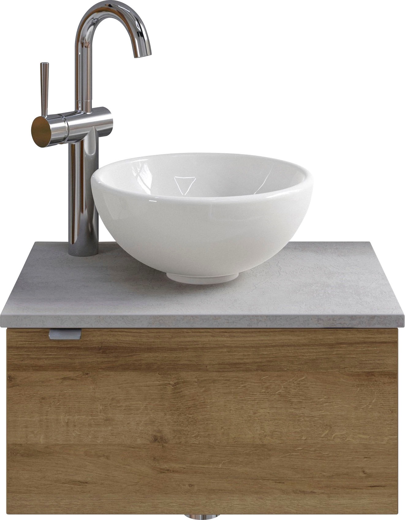 Saphir Badmöbel-Set »Serie 6915«, (4 St.), Gäste-Bad, 51 cm breit, mit LED-Spiegel und 1 Tür
