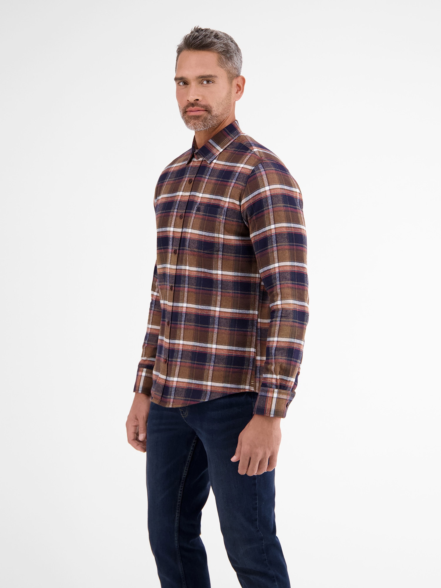 LERROS Flanellhemd »LERROS Flanellhemd, kariert«
