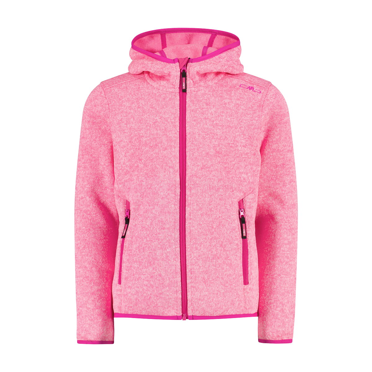 CMP Strickfleecejacke, (1 St.), mit Kapuze, Wärmend & Atmungsaktiv & Schnell trocknend & für Kinder
