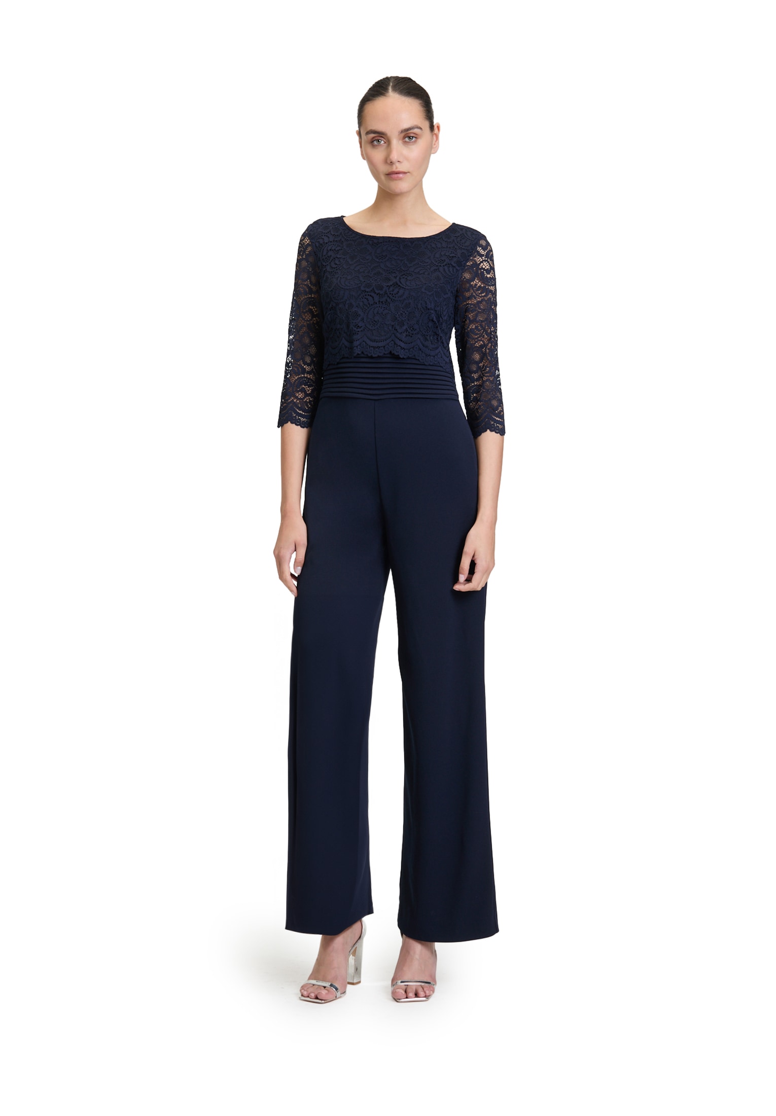 Vera Mont Overall "Damen Jumpsuit mit Spitze" 1 Stk. tlg. Spitze günstig online kaufen