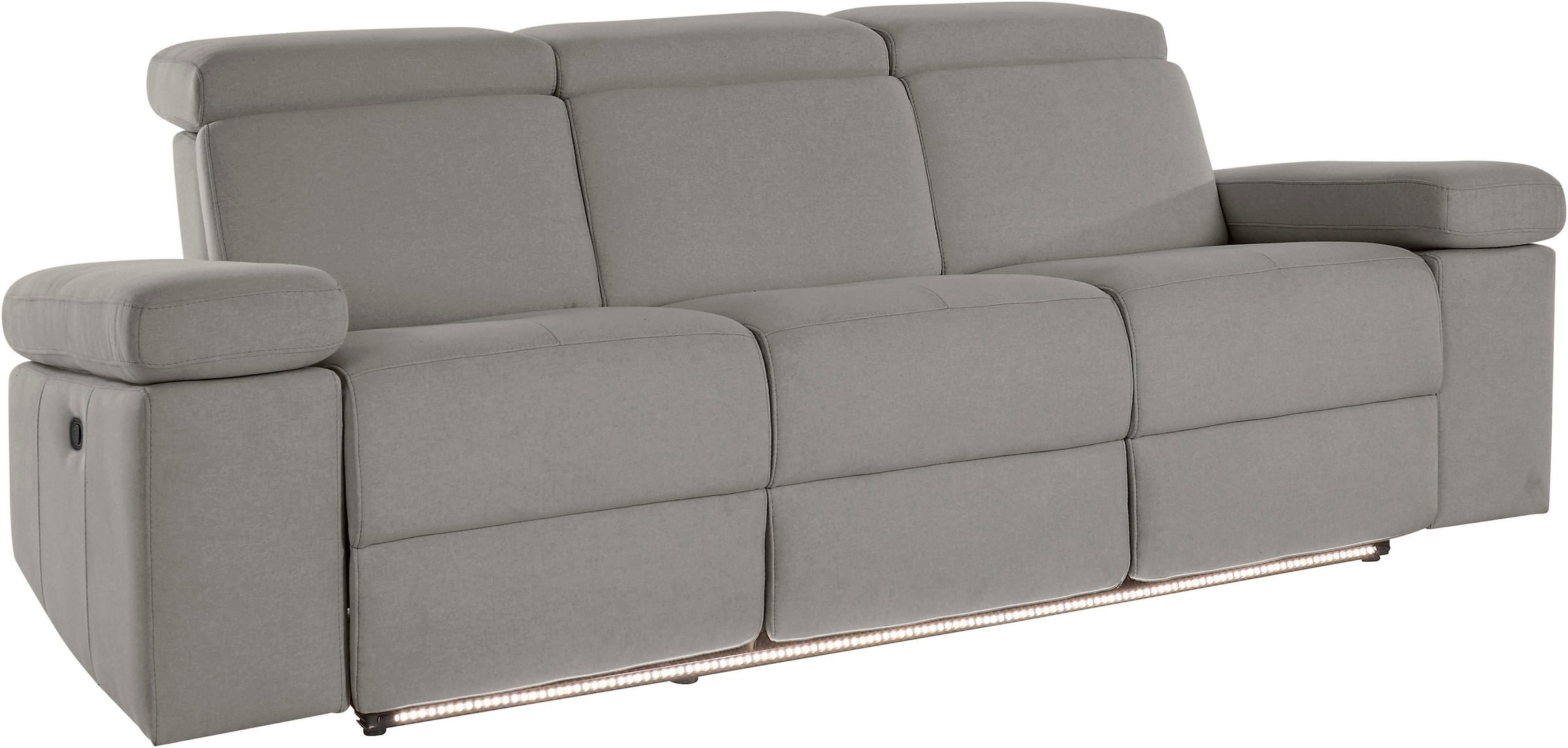 Home affaire 3-Sitzer "Kilado" mit 2x Relaxfunktion, verstellbarer Armlehne, Kopfteilverstellung