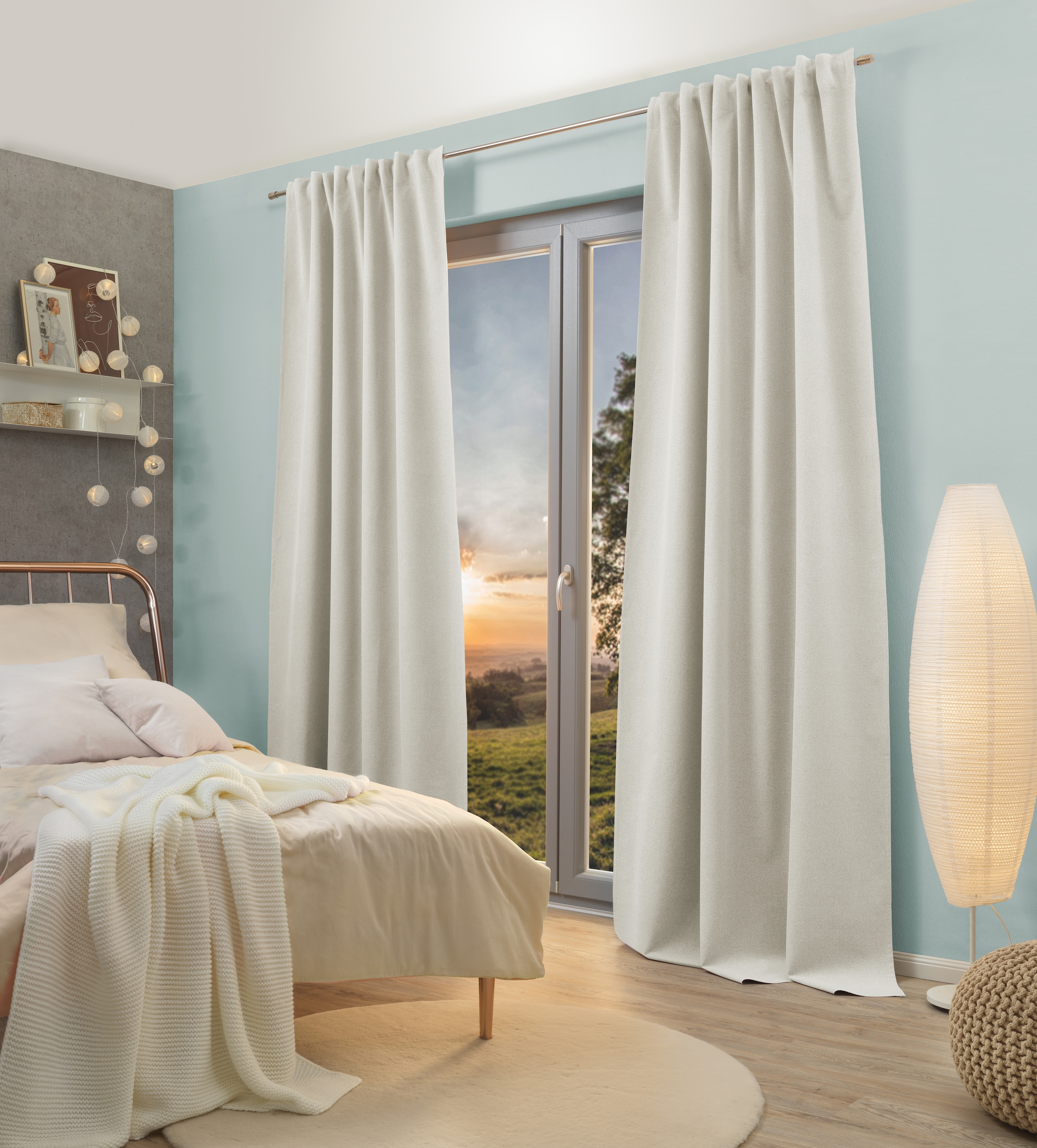 HOME WOHNIDEEN Verdunkelungsvorhang "DUNCAN" Multifunktionsband 1 Stk. tlg. günstig online kaufen