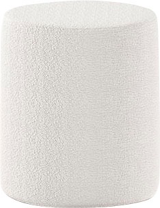 Vipack Polsterhocker »Moon«, (Made in Europe), als Sitzgelegenheit o. Nachttisch, 41 cm ∅, Bouclé Stoff, in 4 Farben
