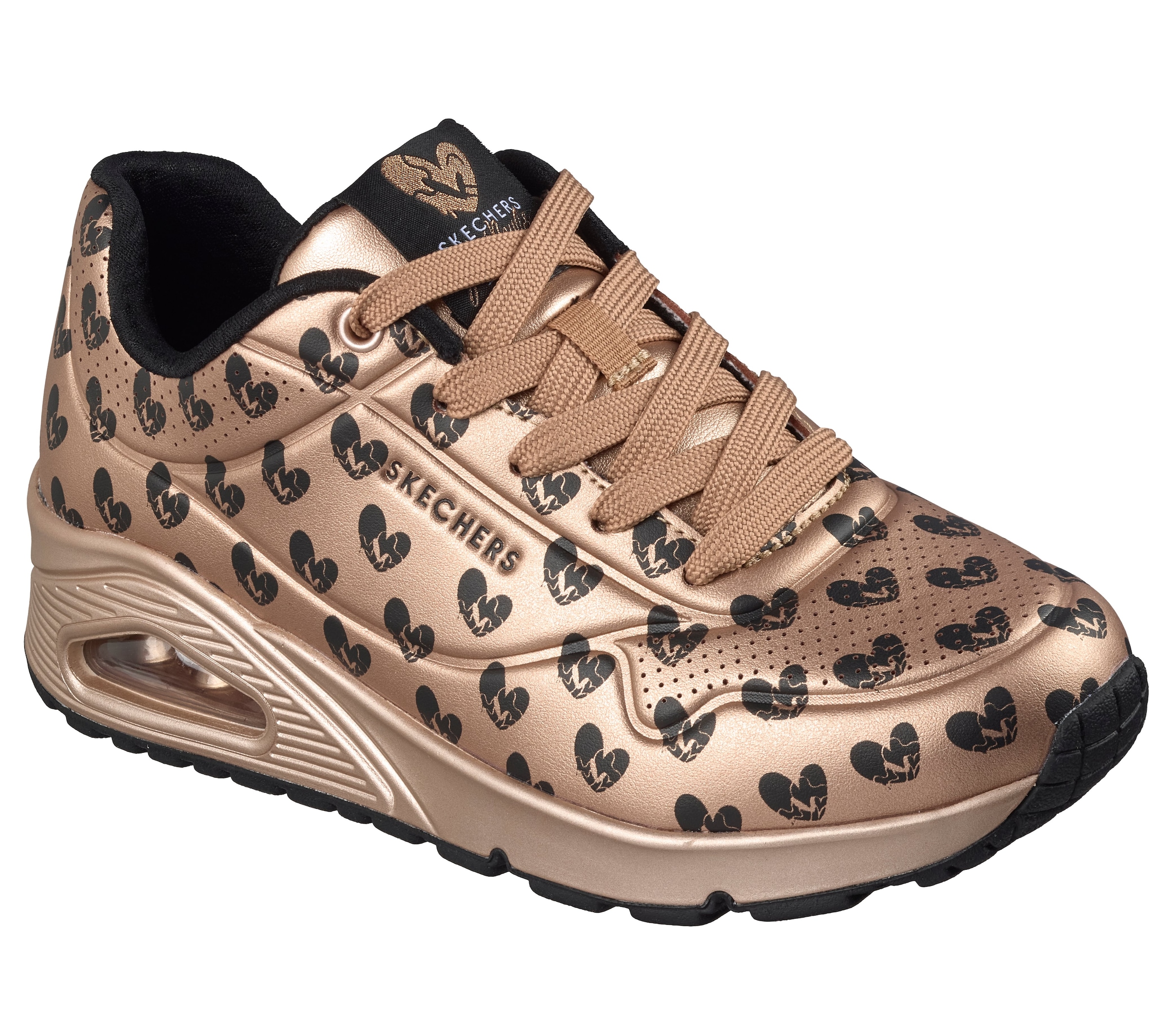 Skechers Sneaker »UNO-LIVE COLORFULLY«  Freizeitsneaker, Schnürschuh mit allover Herzen-Print