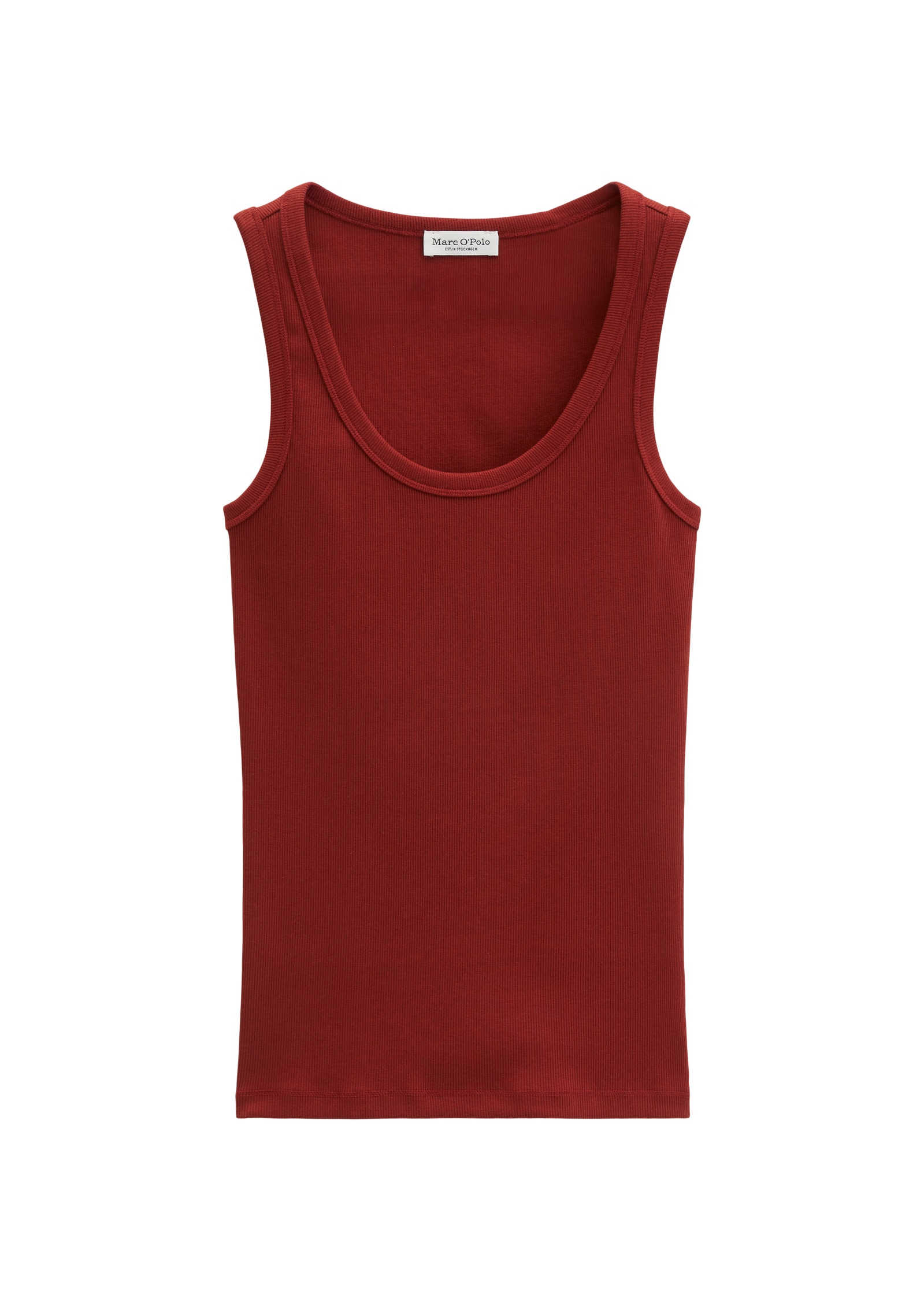 Marc O'Polo T-Shirt »aus elastischem Rippjersey«