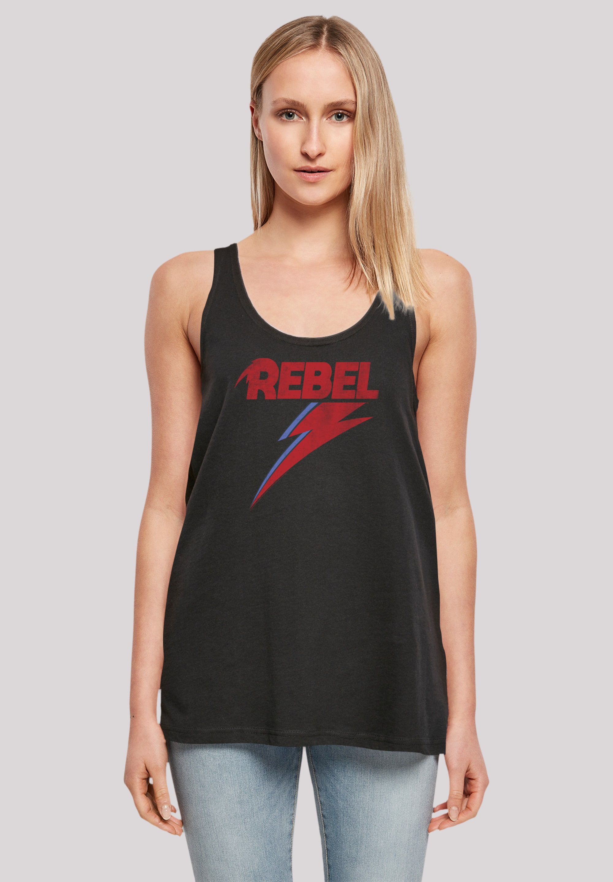 T-Shirt »David Bowie Distressed Rebel«, Print