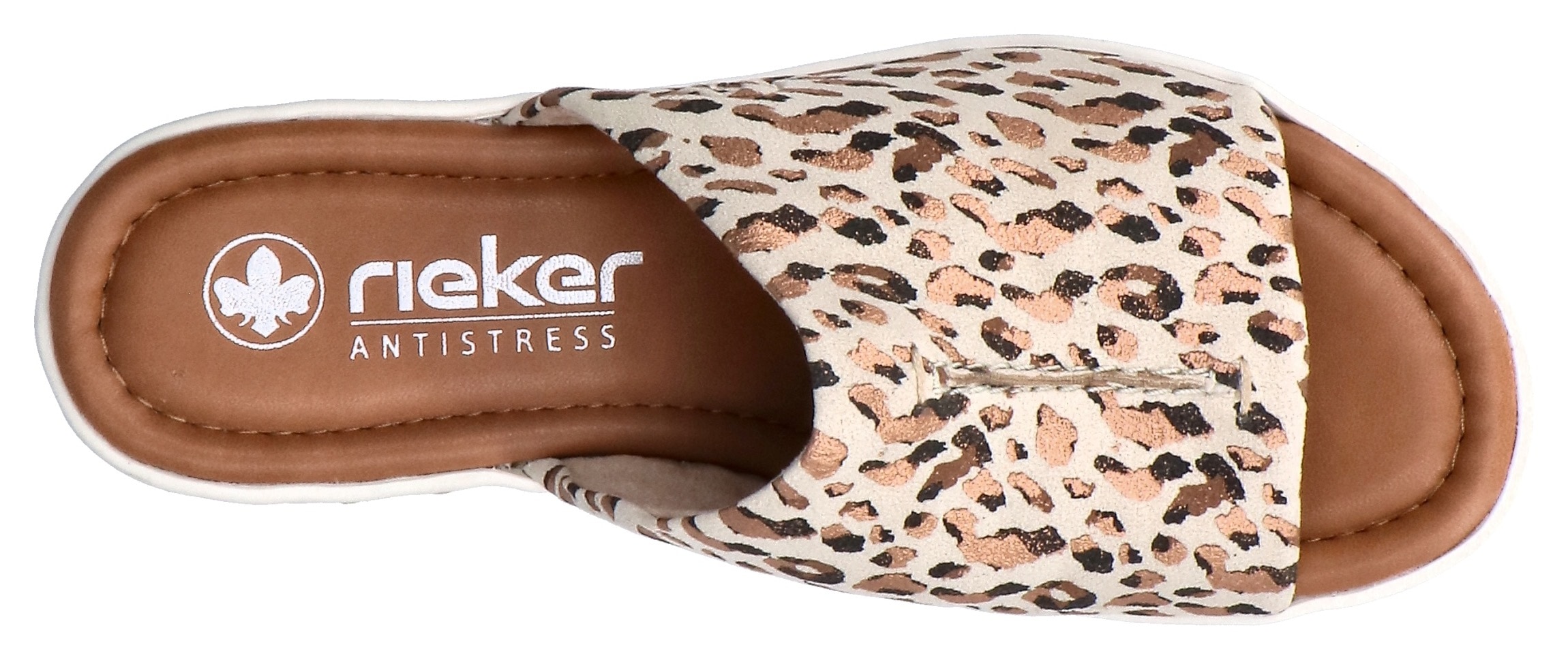 Rieker Pantolette  Sommerschuh, Hausschuh, Keilabsatz, zum Schlupfen