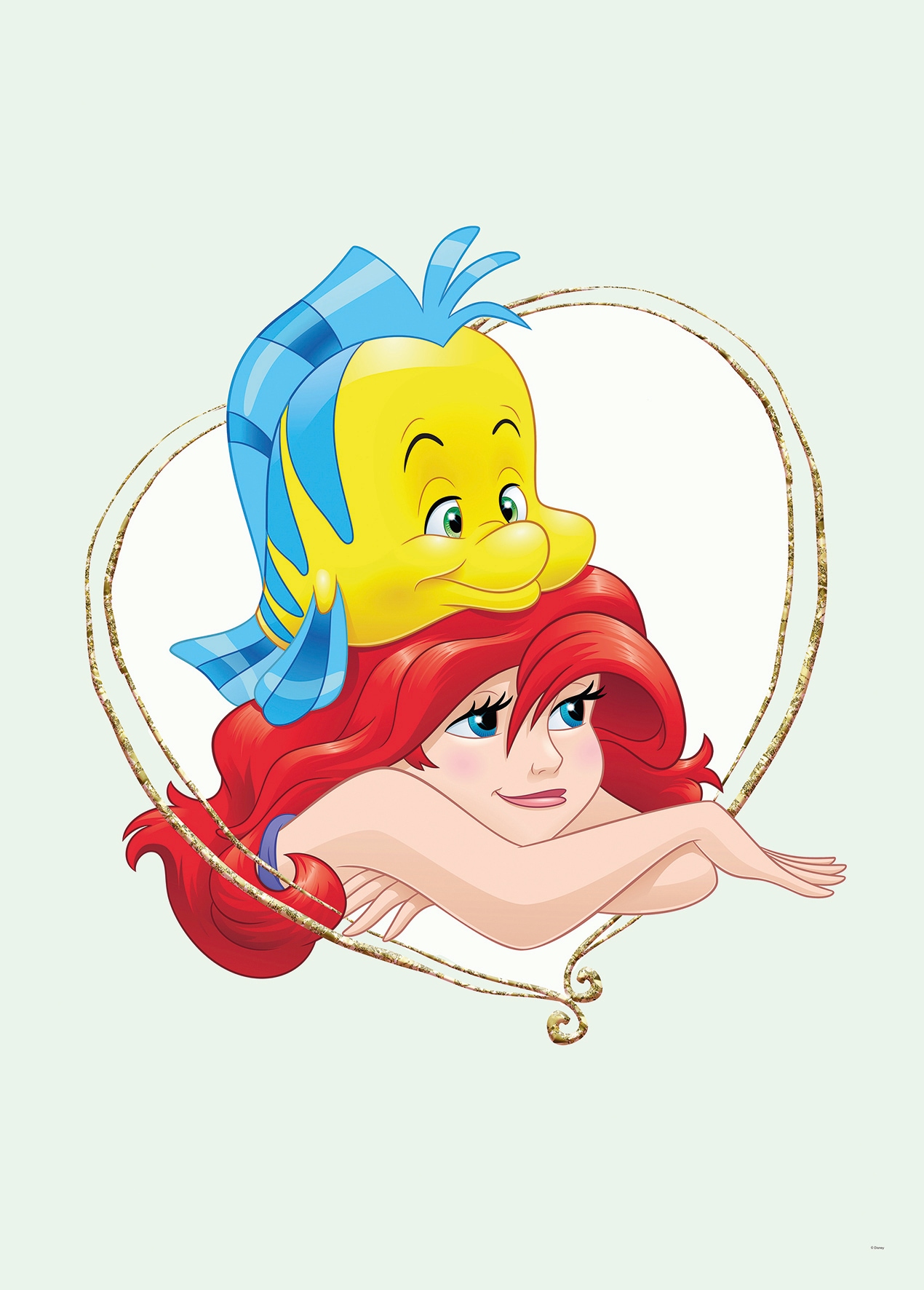 Komar Bild »Ariel & Fabius«, Disney, (1 St.), Wandbild zur Dekoration im Kinderzimmer - ohne Rahmen