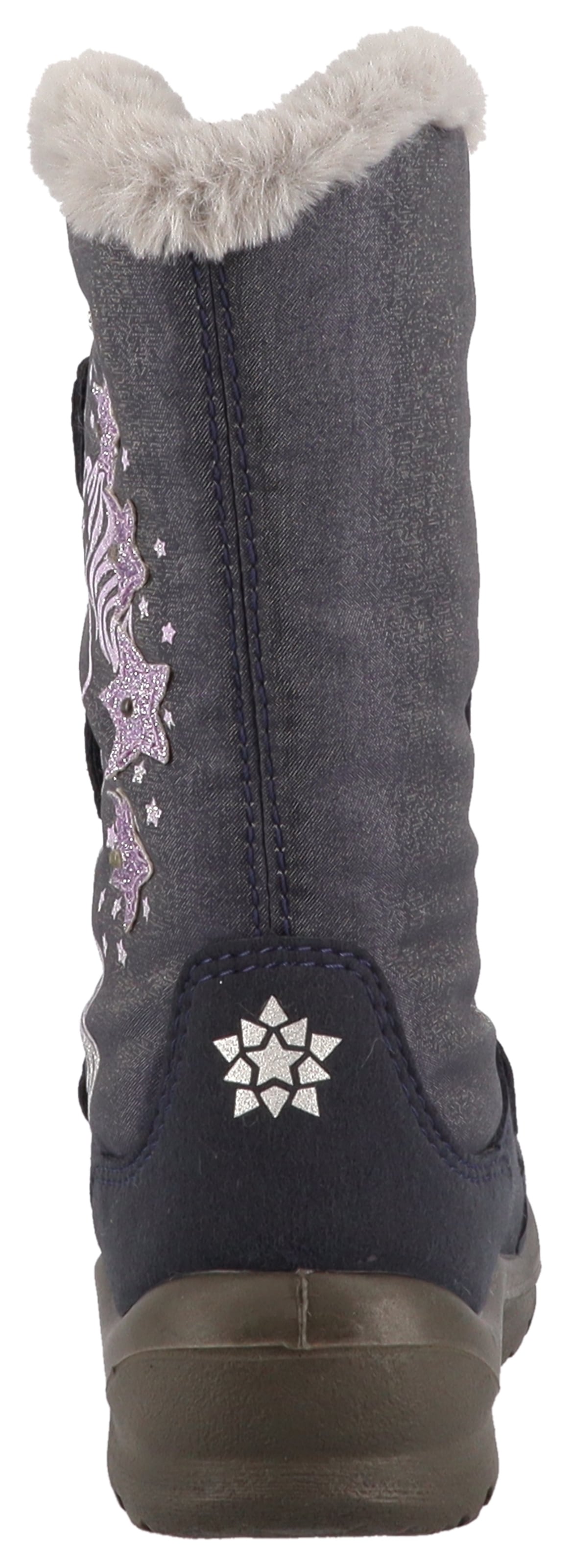 Lurchi Winterstiefel »Kiomi SYMPATEX«, Klettboots mit Glitzer, Größenschablone zum Download