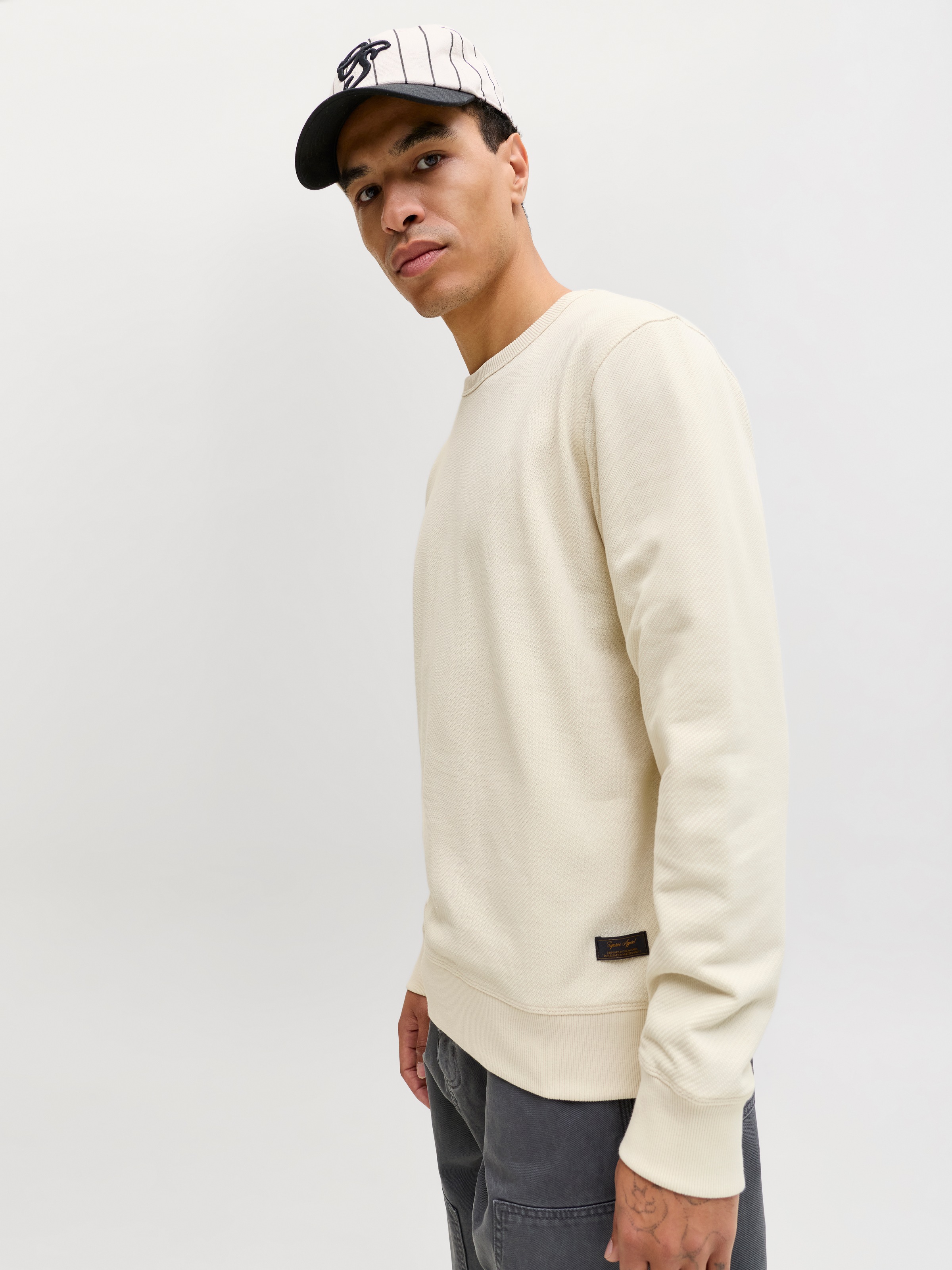 Jack & Jones Sweatshirt "JJEDOVER CLASSIC SWEAT CREW NECK SN", mit Markenla günstig online kaufen