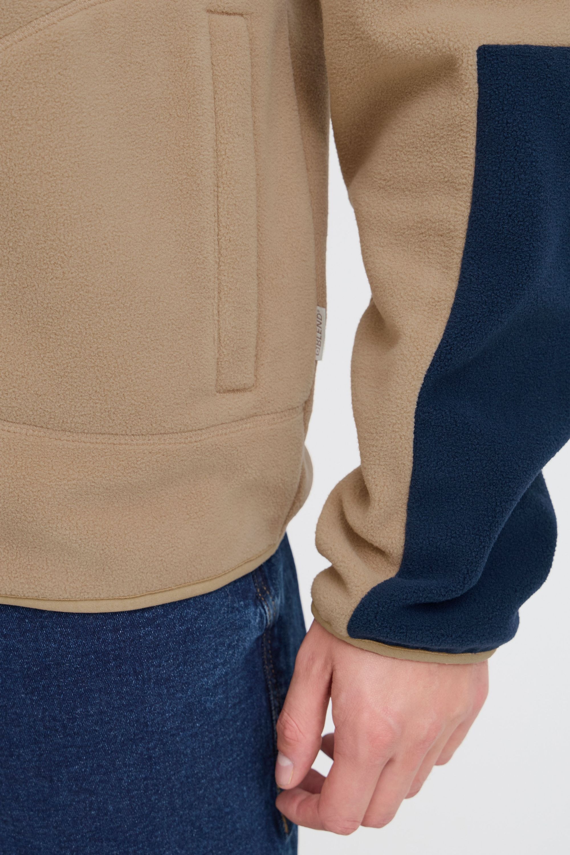 Blend Fellimitatjacke »Fellimitatjacke BHBROOKS Sweatshirt zipp thru«