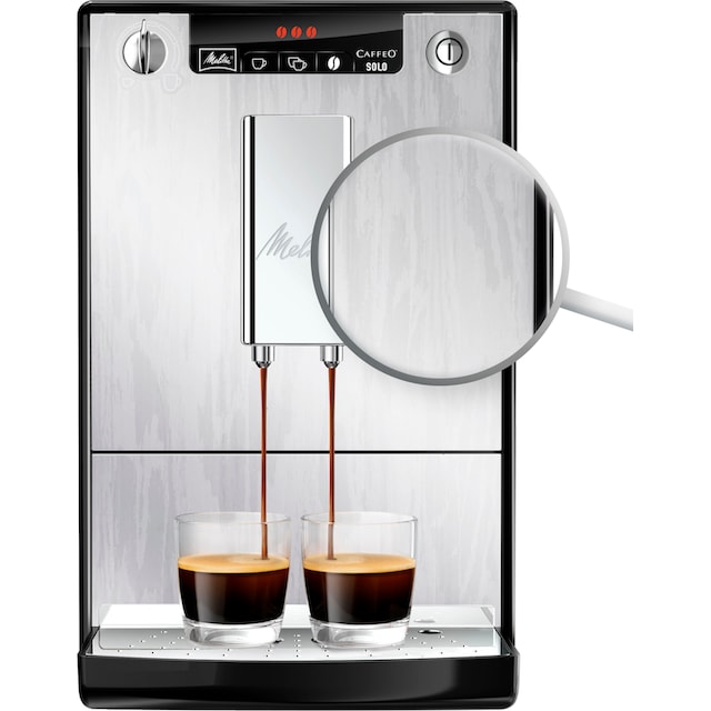 für Melitta Friday | Black Silver«, & Espresso, Perfekt Kaffeevollautomat 20cm E crème Organic breit Café 950-111, »Solo® BAUR nur