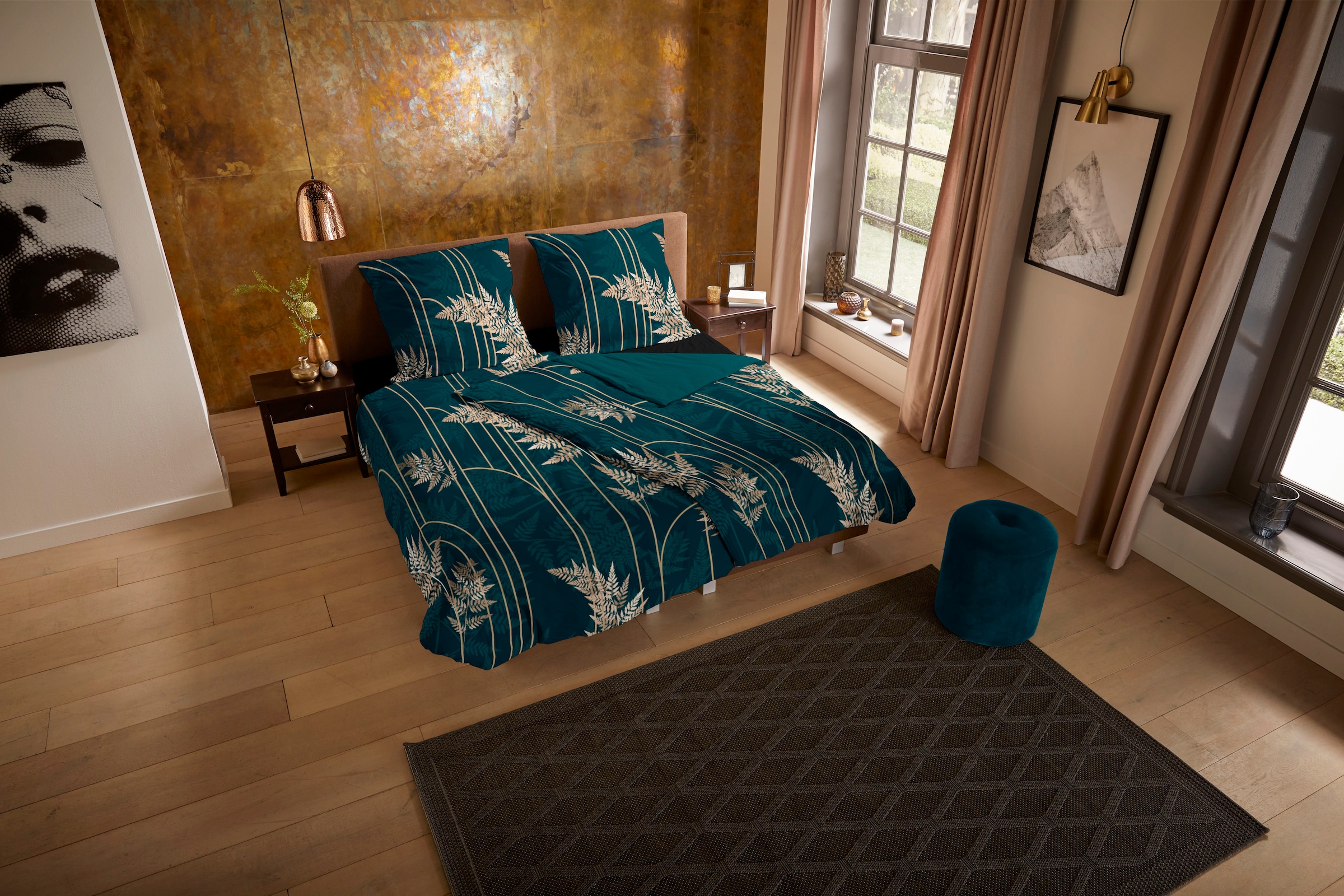 PURE luxury collection Wendebettwäsche "Malak" 2 Stk. tlg. Mikrofaser, 135x günstig online kaufen