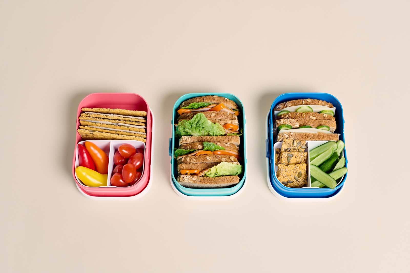 Mepal Lunchbox "Obst- und Bentobox Spiderman Campus 300 & 750 ml blau-rot"