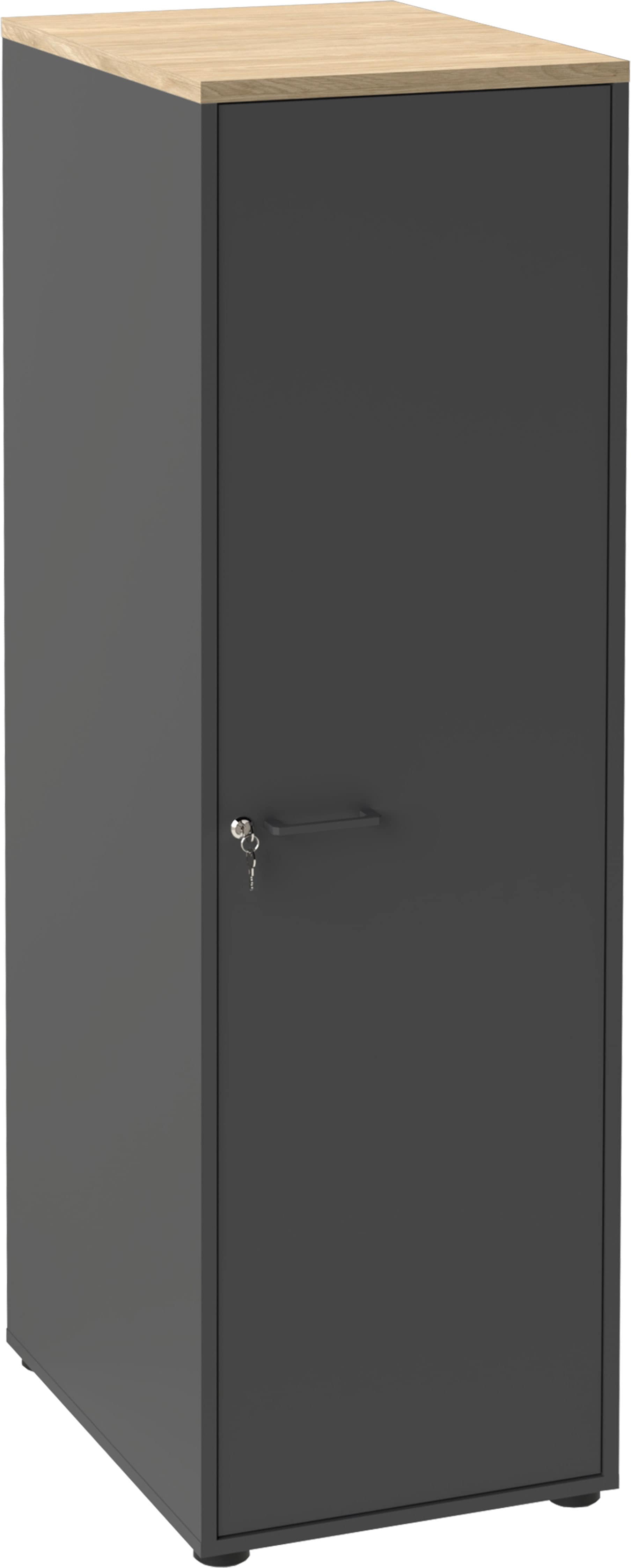 Schildmeyer Hochschrank "Solea, mit einer abschließbaren Tür, Breite 45 cm, Made in Germany" 1 Stk. tlg. Abschließbare Türen inkl. Anschlagdämpfer, Made in Germany