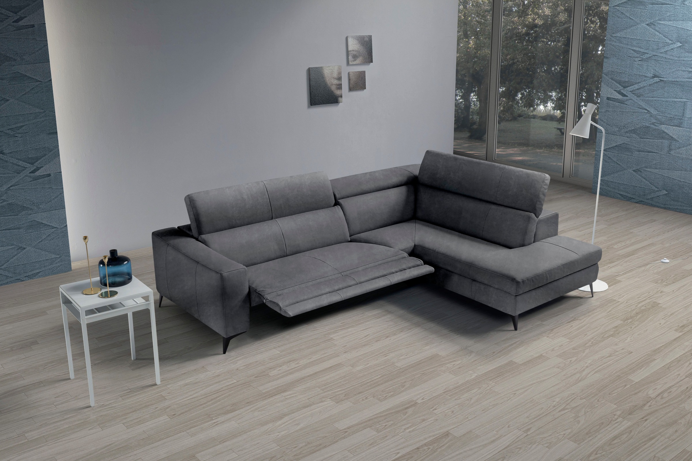 Egoitaliano Ecksofa "Edith, Designsofa mit hohem Sitzkomfort, L-Form", inkl günstig online kaufen