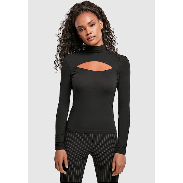 URBAN CLASSICS Langarmshirt »Damen Ladies Cut-Out Turtleneck Longsleeve«, (1  tlg.) für kaufen | BAUR