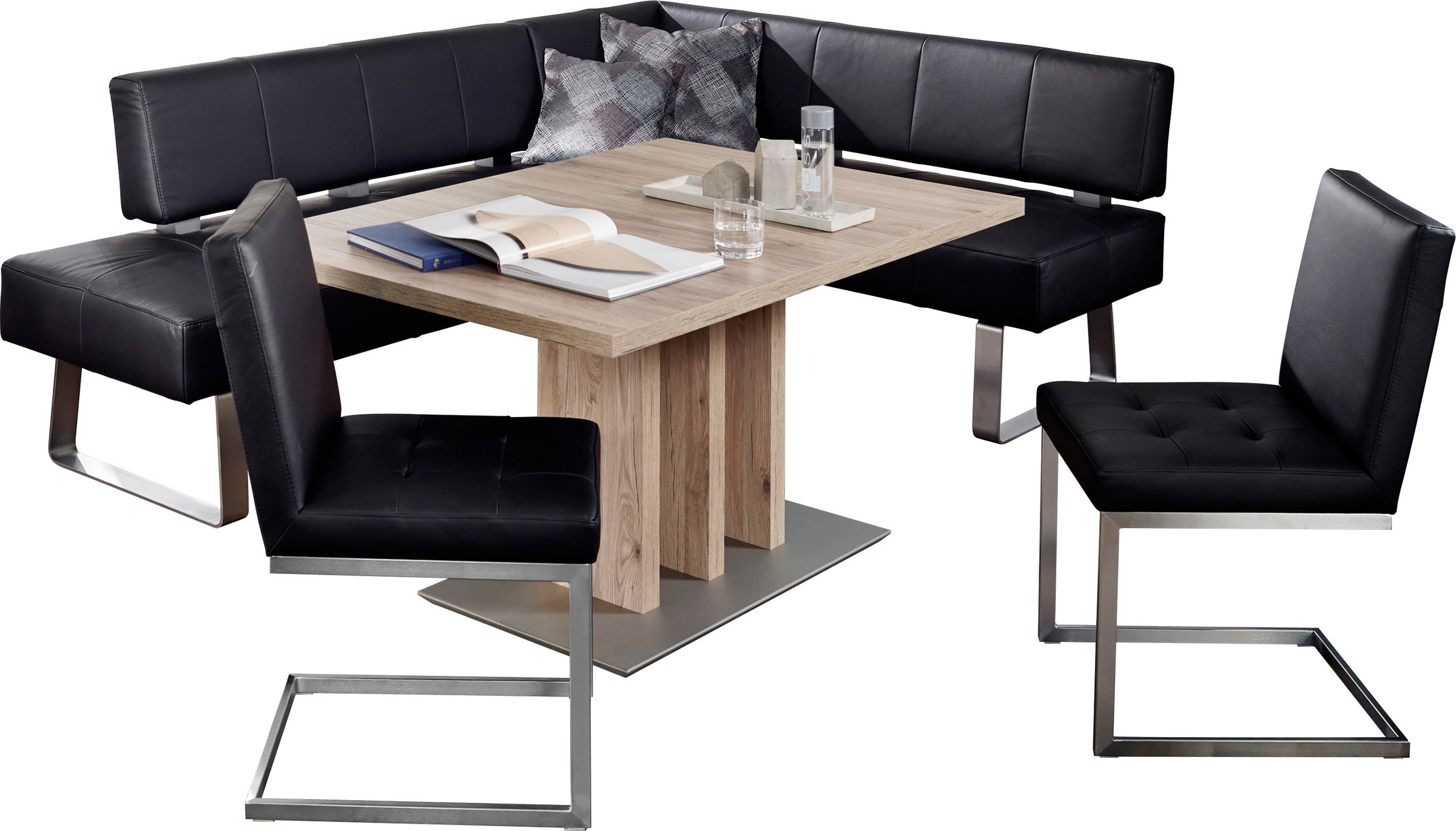 K+W Komfort & Wohnen Eckbankgruppe "Spider II" Set, 4 Stk. tlg. langer Sche günstig online kaufen