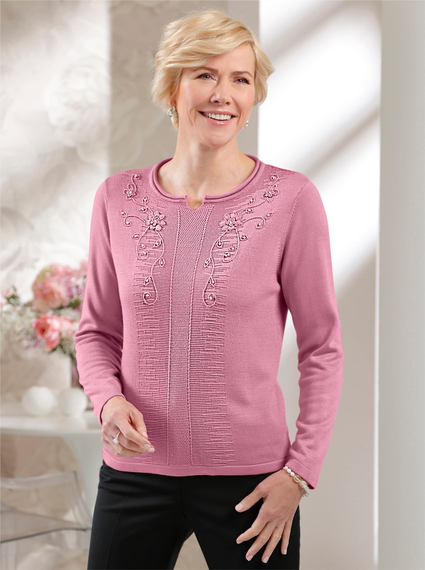 Classic Rundhalspullover "Rundhals-Pullover" günstig online kaufen