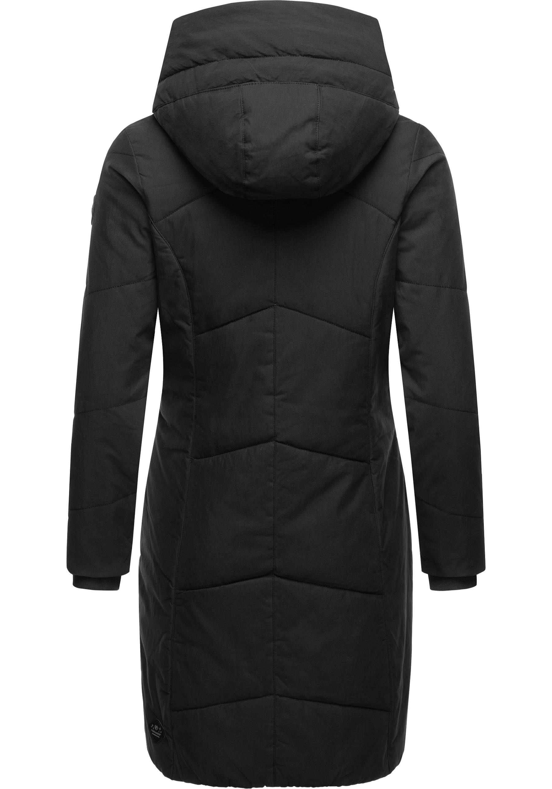 Ragwear Wintermantel »Gordon Long«, gesteppter Winterparka mit asymmetrischem Kragen